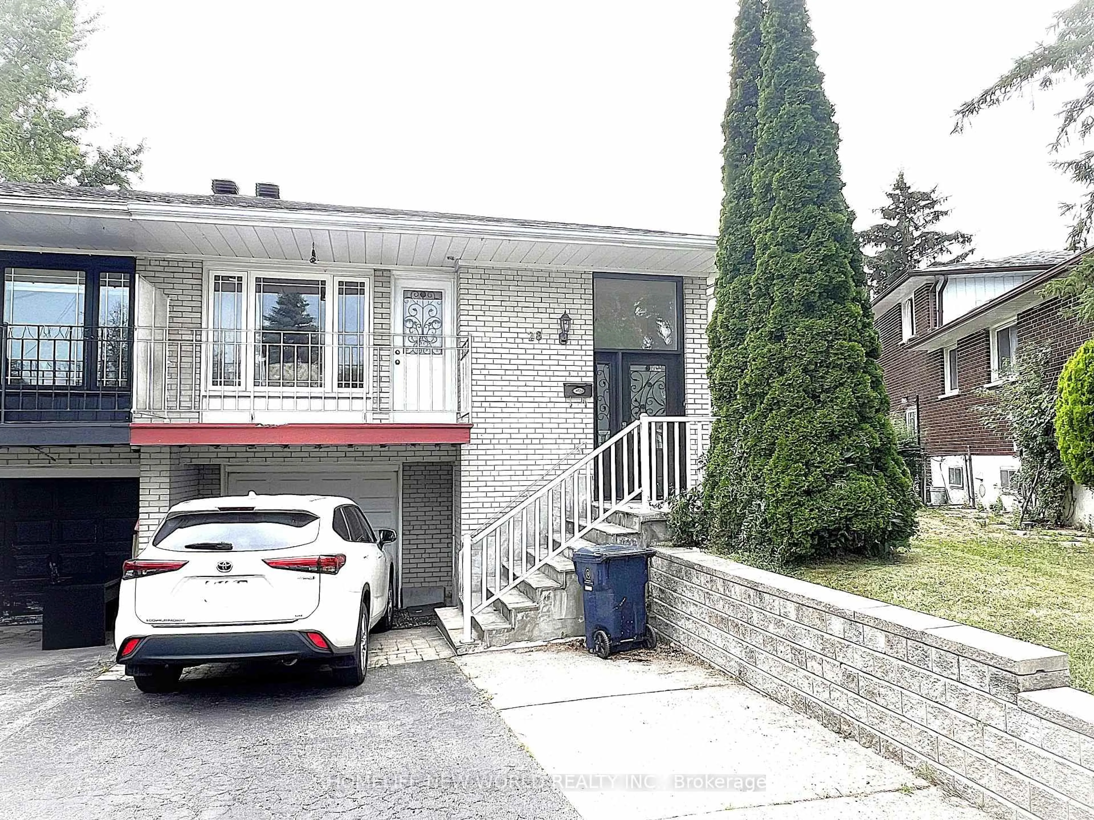 Home with brick exterior material, street for 28 Greyhound Dr, Toronto Ontario M2H 1K3