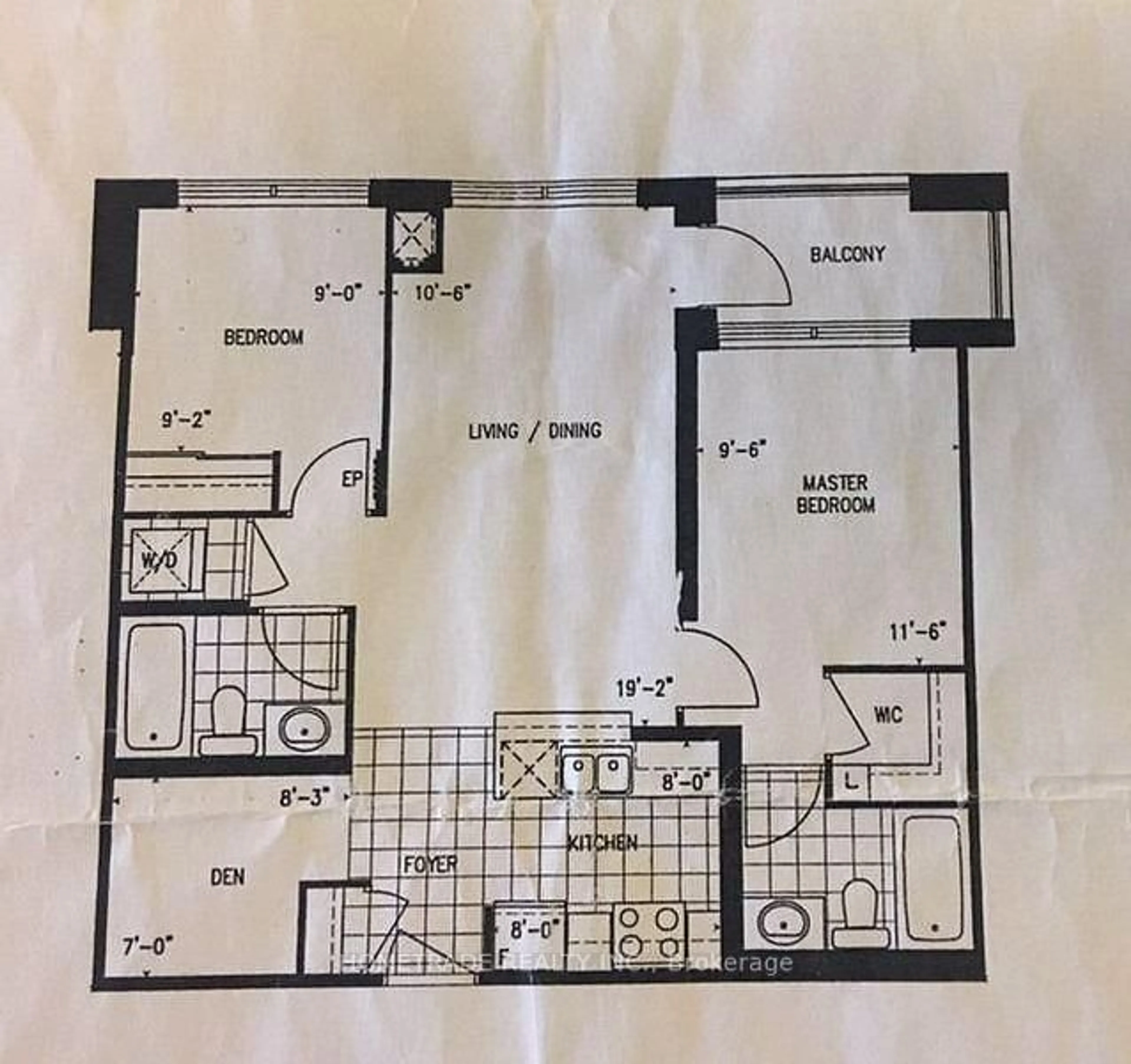 Floor plan for 35 Saranac Blvd #310, Toronto Ontario M6A 2G4