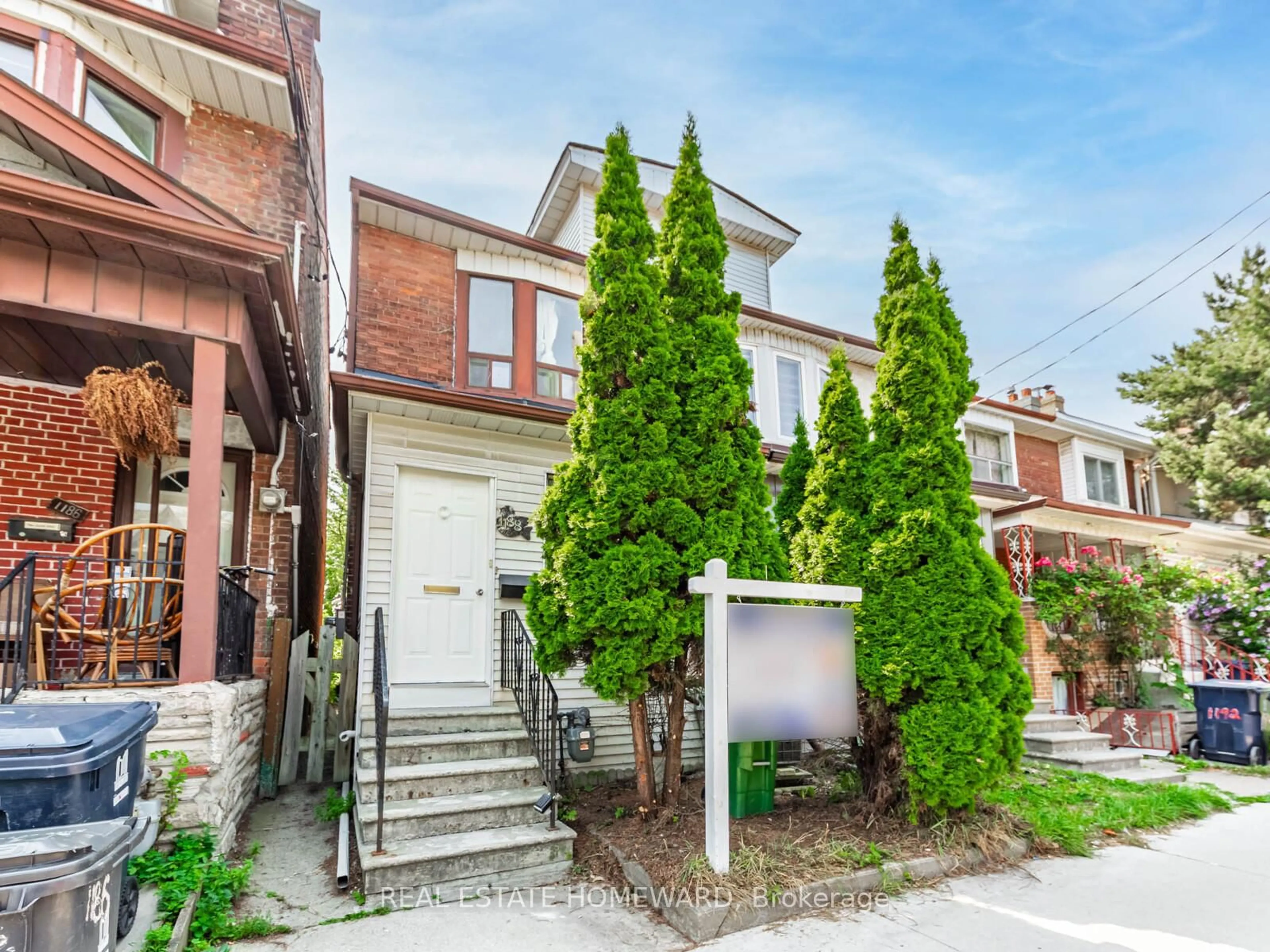 Home with brick exterior material, street for 1188 Ossington Ave, Toronto Ontario M6G 3W1
