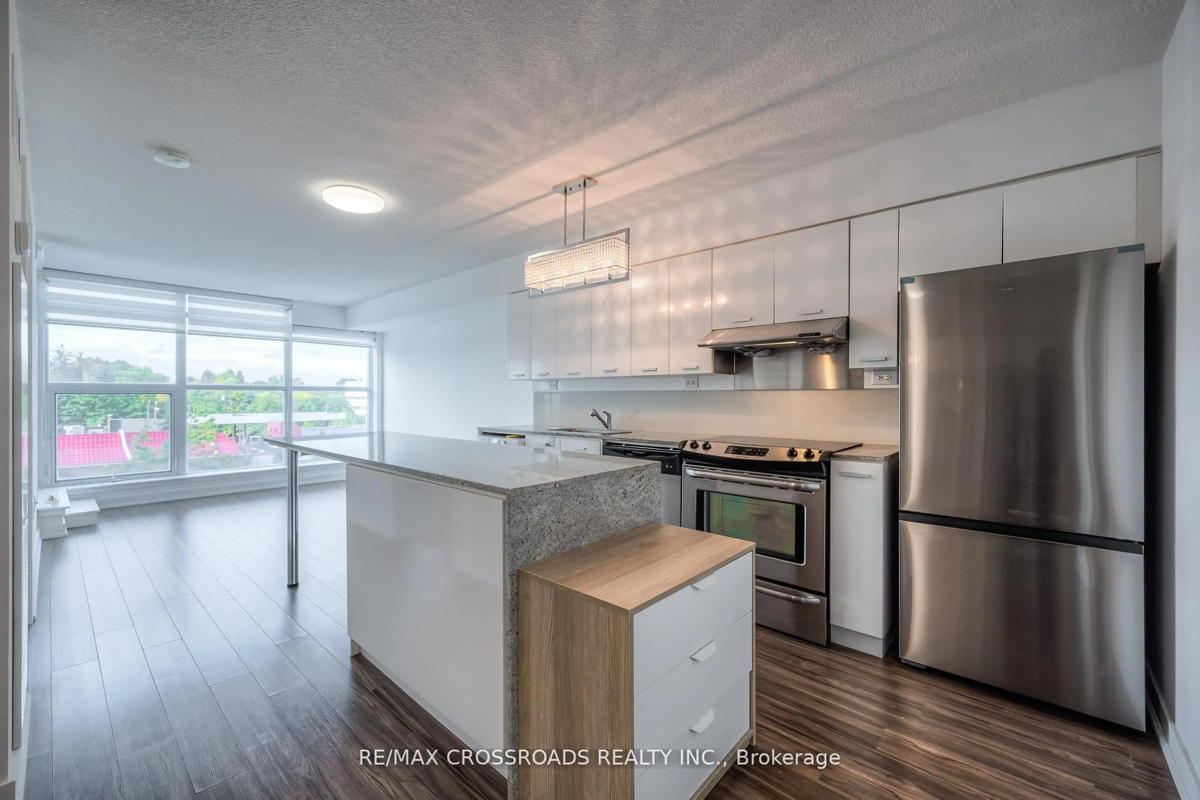 Open concept kitchen, unknown for 15 Singer Crt #206, Toronto Ontario M2K 0B1