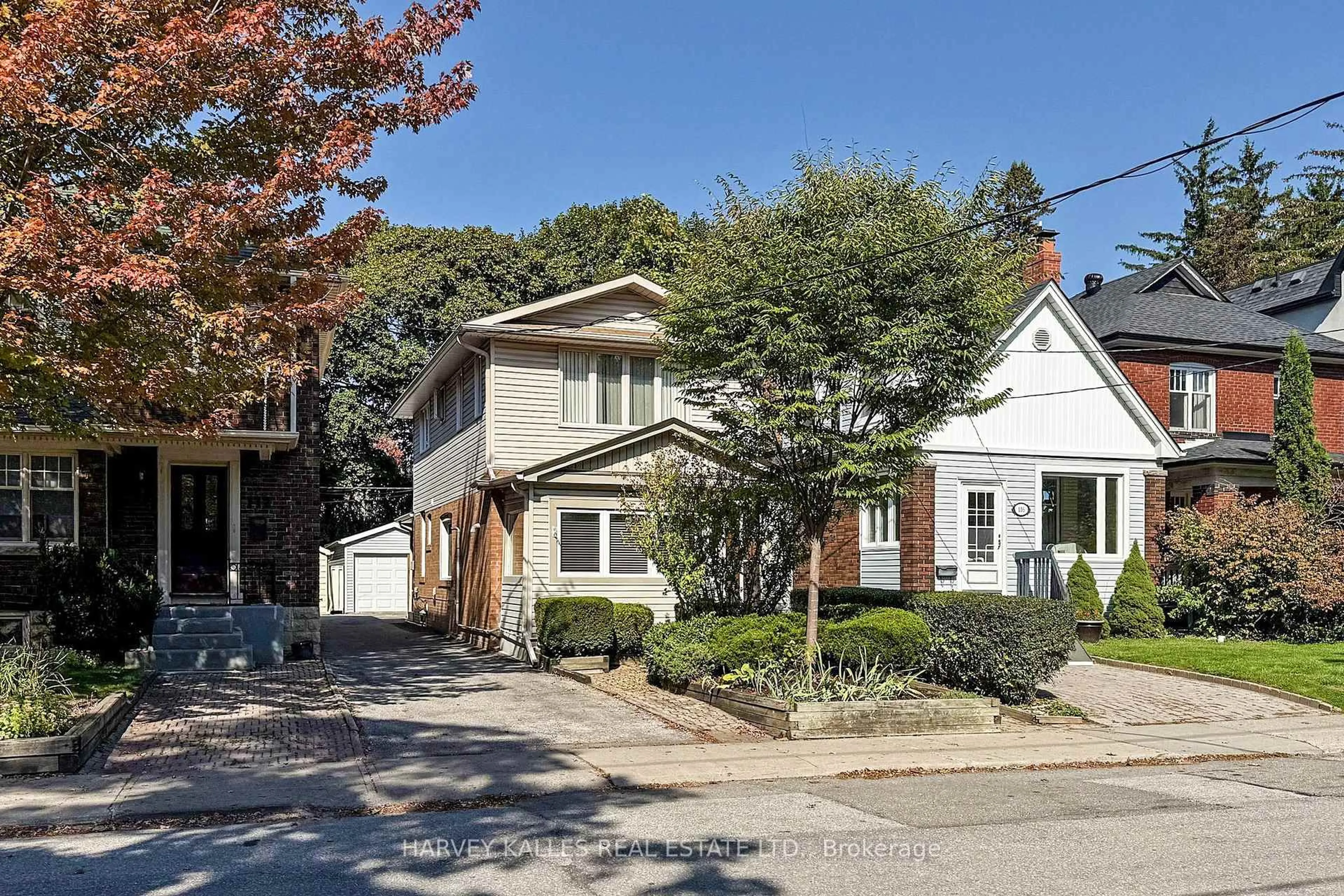 Home with brick exterior material, street for 114 Bowood Ave, Toronto Ontario M4N 1Y5