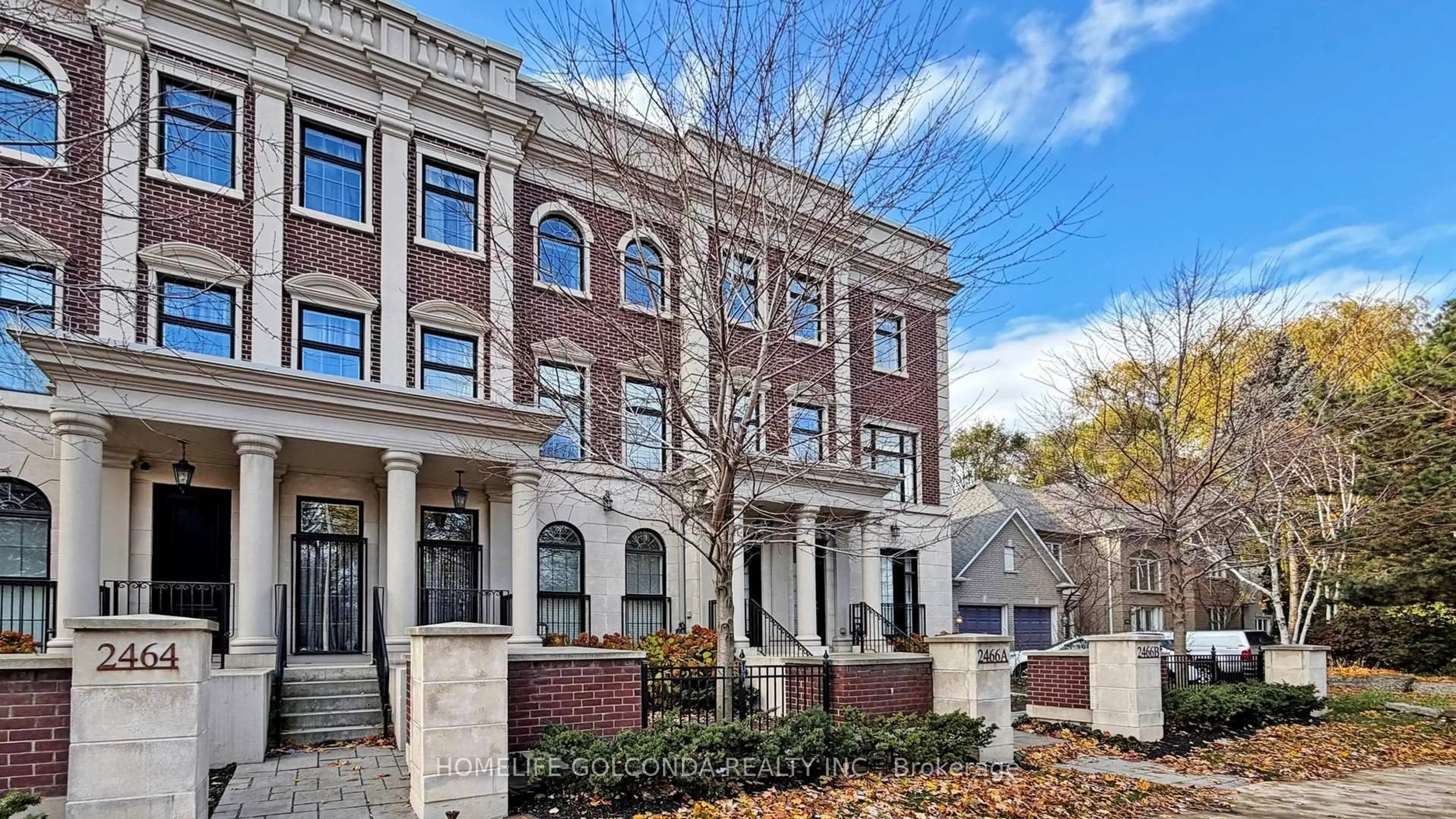 Home with brick exterior material, street for 2466B Bayview Ave, Toronto Ontario M2L 1A7