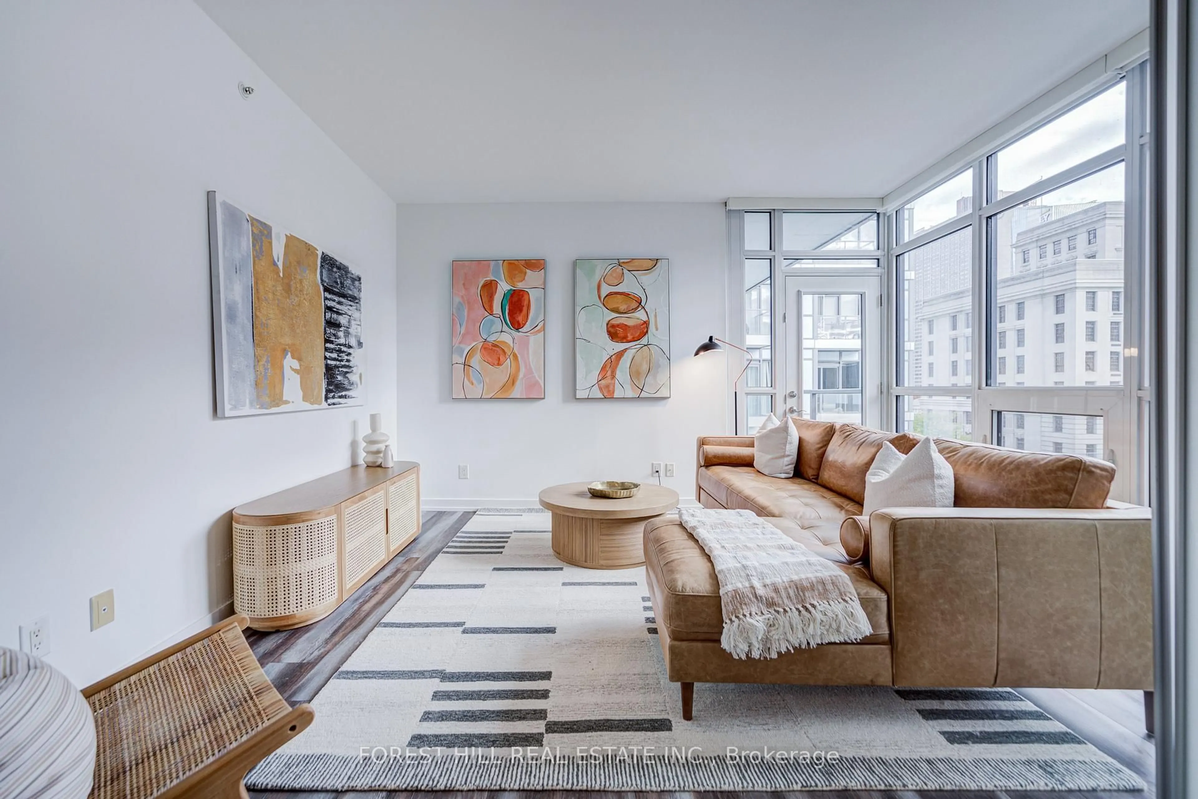 Living room with furniture, unknown for 210 Simcoe St #701, Toronto Ontario M5T 0A9