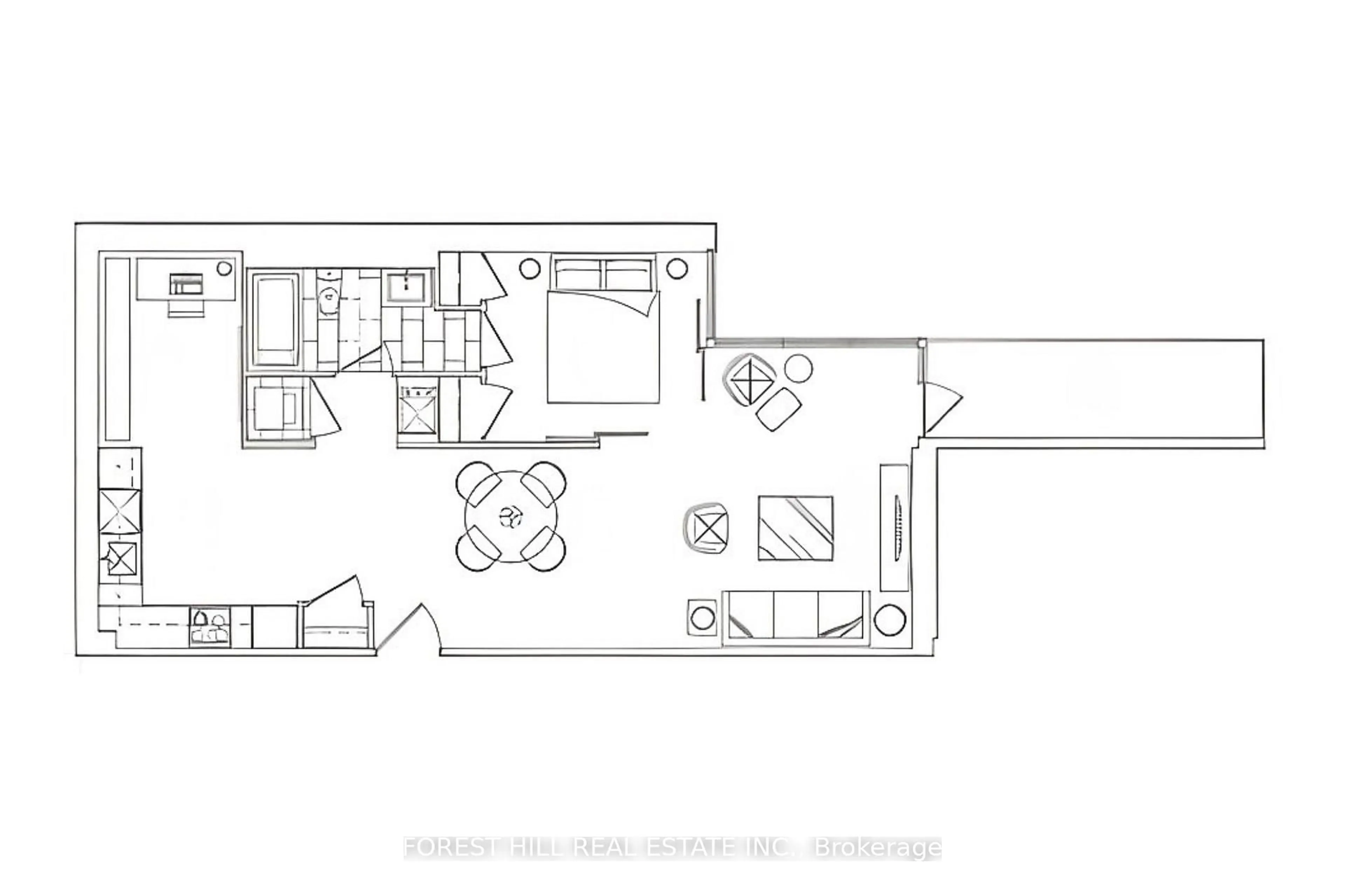 Floor plan for 210 Simcoe St #701, Toronto Ontario M5T 0A9