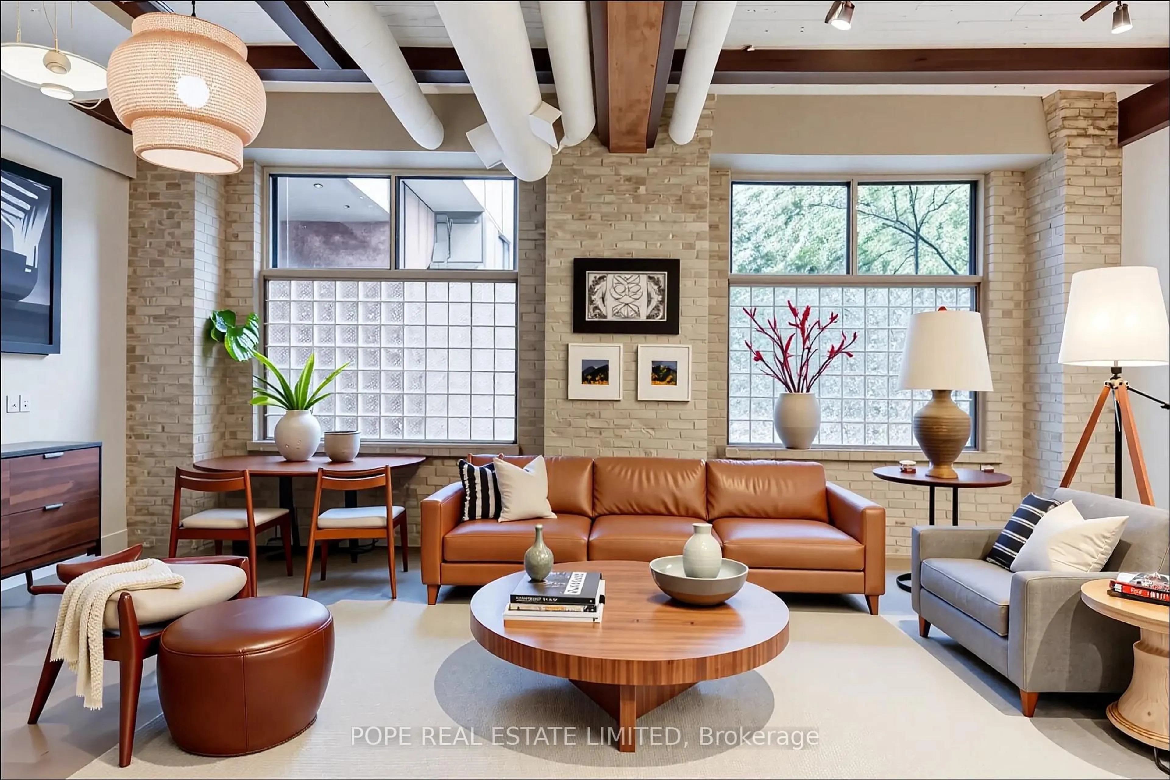 Living room with furniture, ceramic/tile floor for 781 King St #211, Toronto Ontario M5V 3L5