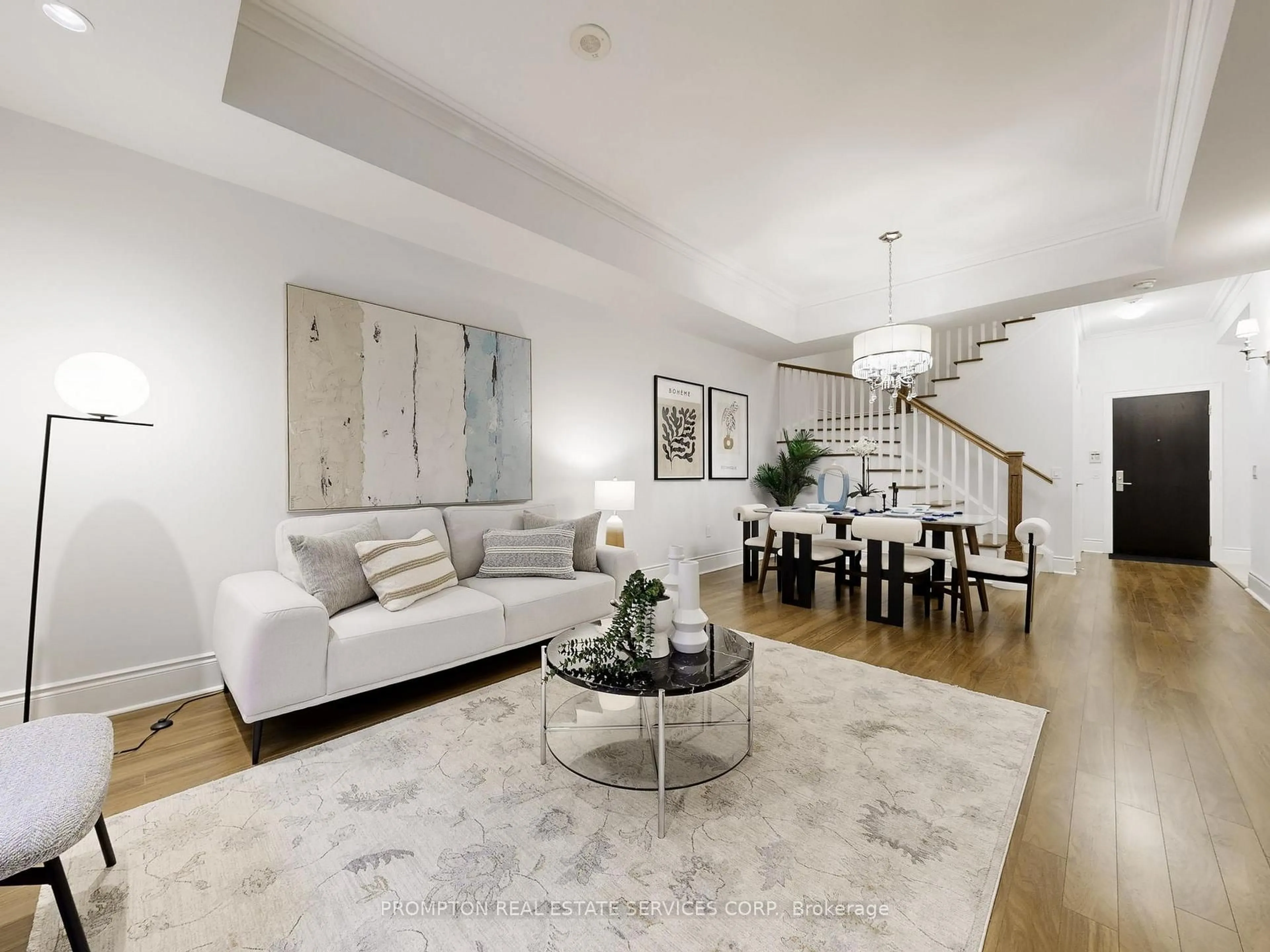 Living room with furniture, unknown for 500 Doris Ave #Th4, Toronto Ontario M2N 0C1