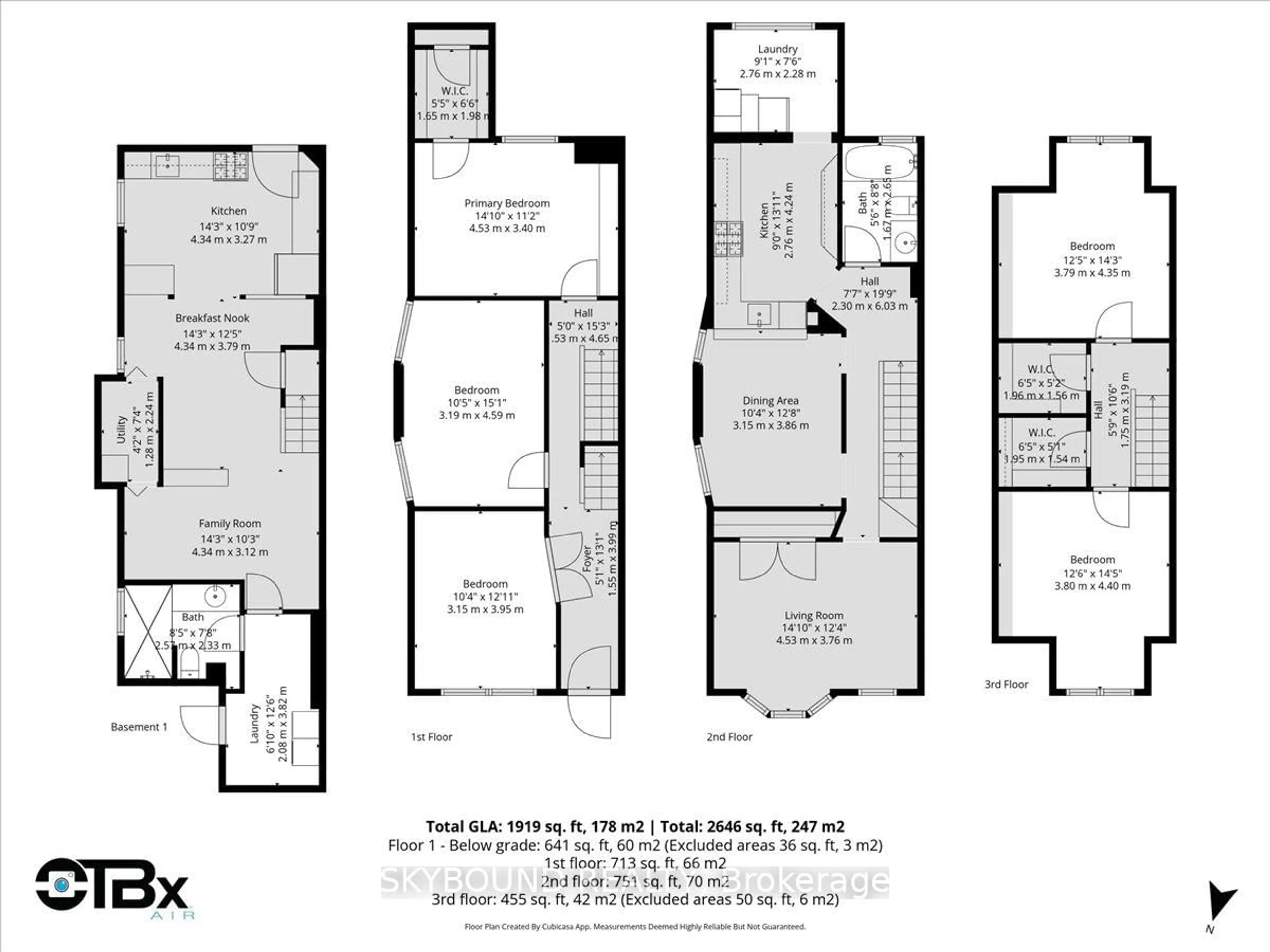 Floor plan for 1051 College St, Toronto Ontario M6H 1B1