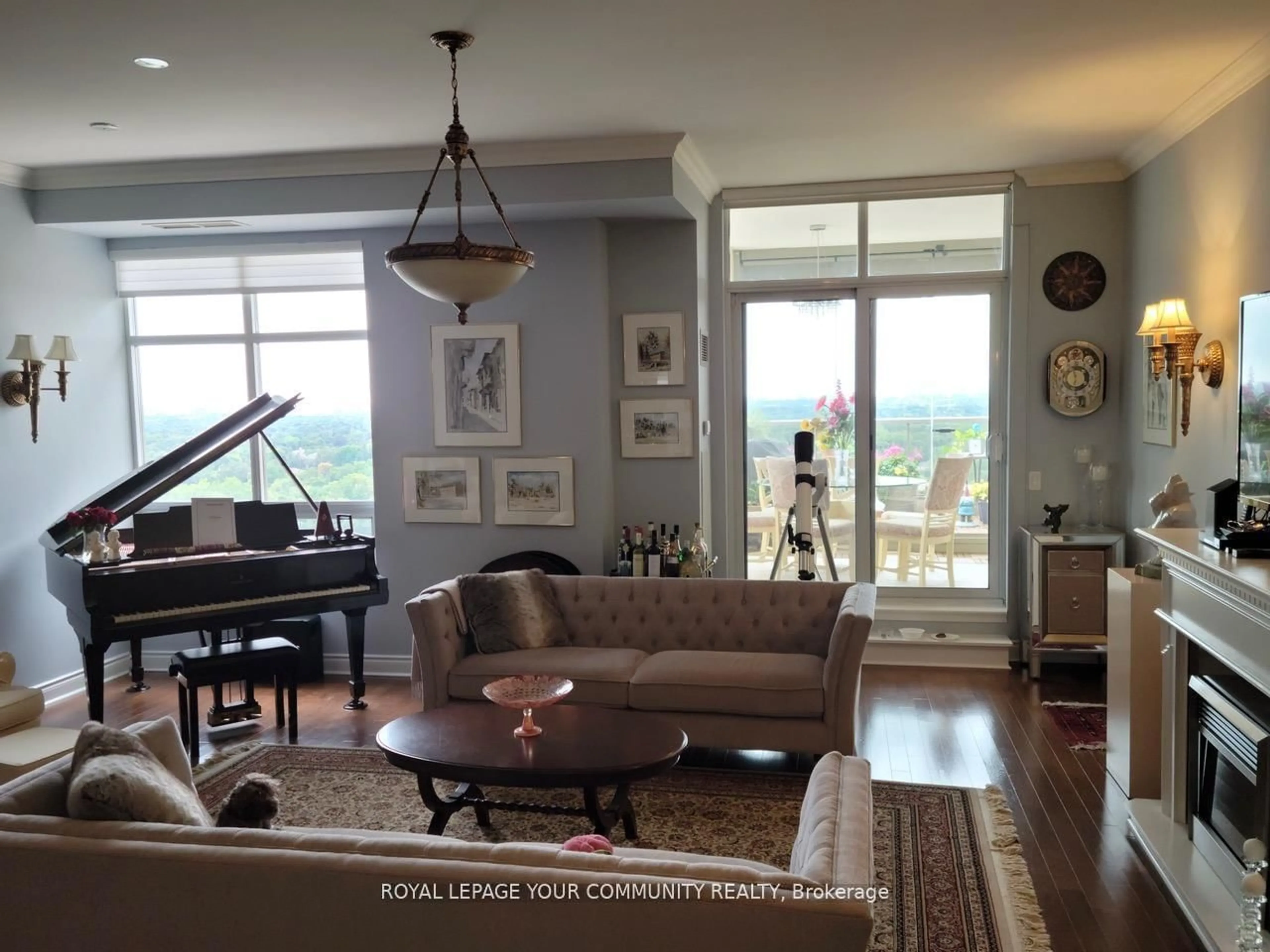 Living room with furniture, unknown for 18 Kenaston Gdns #1906, Toronto Ontario M2K 3C7