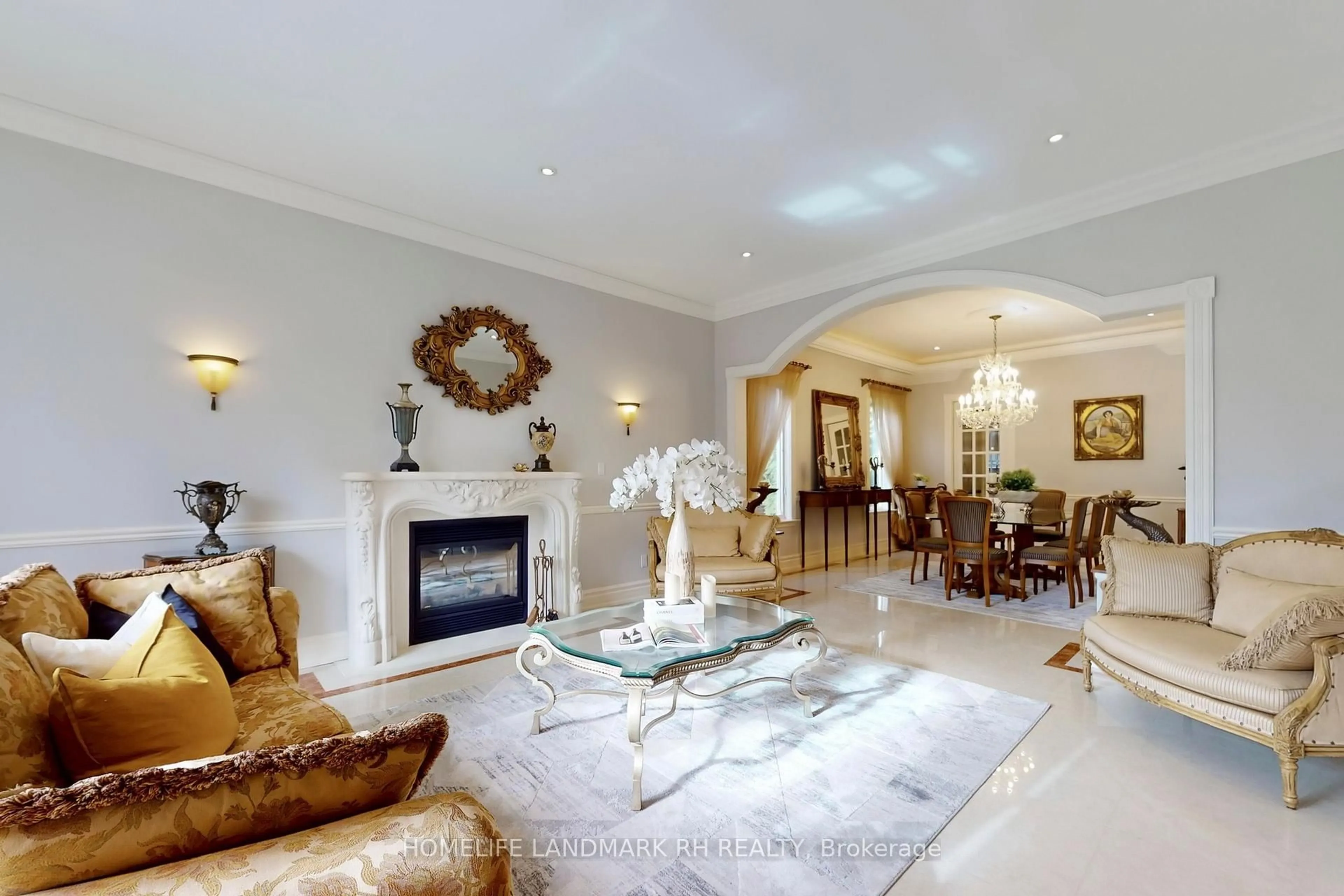 Living room with furniture, ceramic/tile floor for 316 Byng Ave, Toronto Ontario M2N 4L5