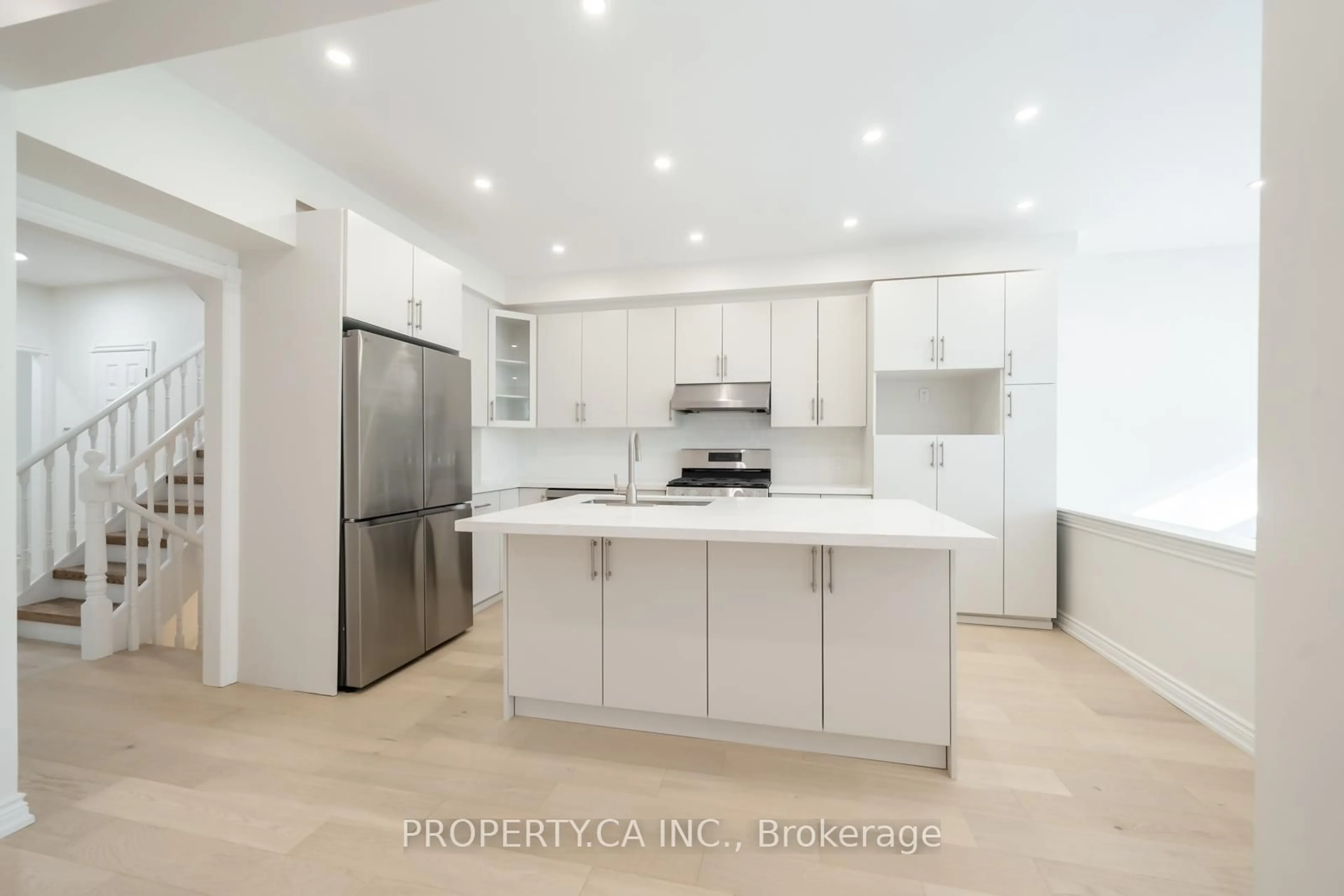 Open concept kitchen, ceramic/tile floor for 247 St Clements Ave, Toronto Ontario M4R 1H3
