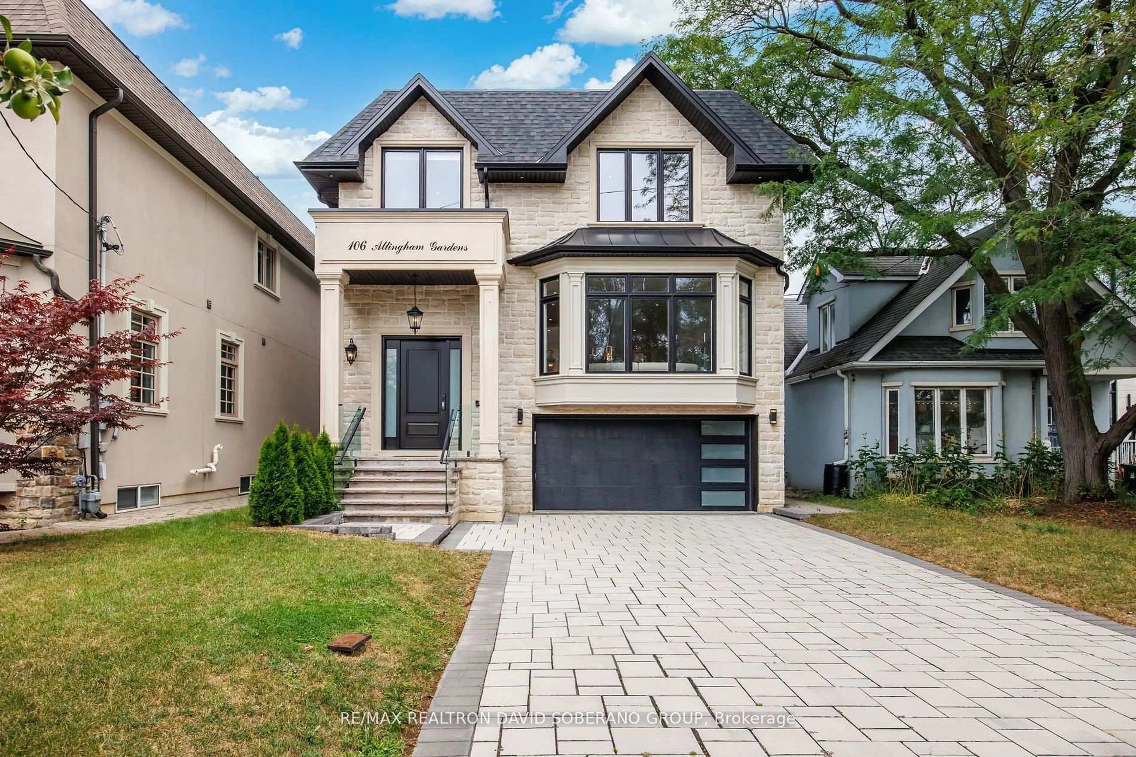 Home with brick exterior material, street for 106 Allingham Gdns, Toronto Ontario M3H 1Y2