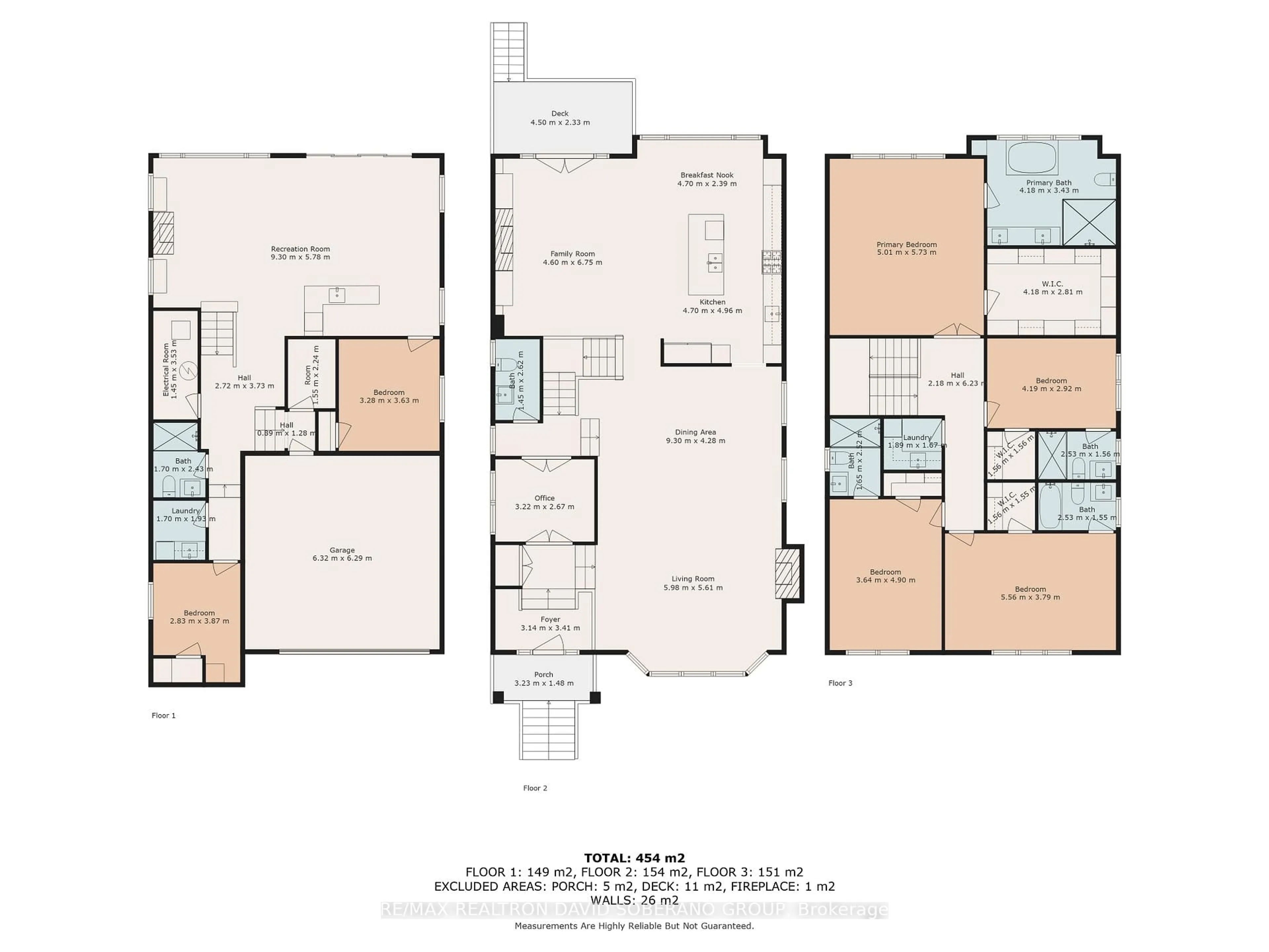 Floor plan for 106 Allingham Gdns, Toronto Ontario M3H 1Y2