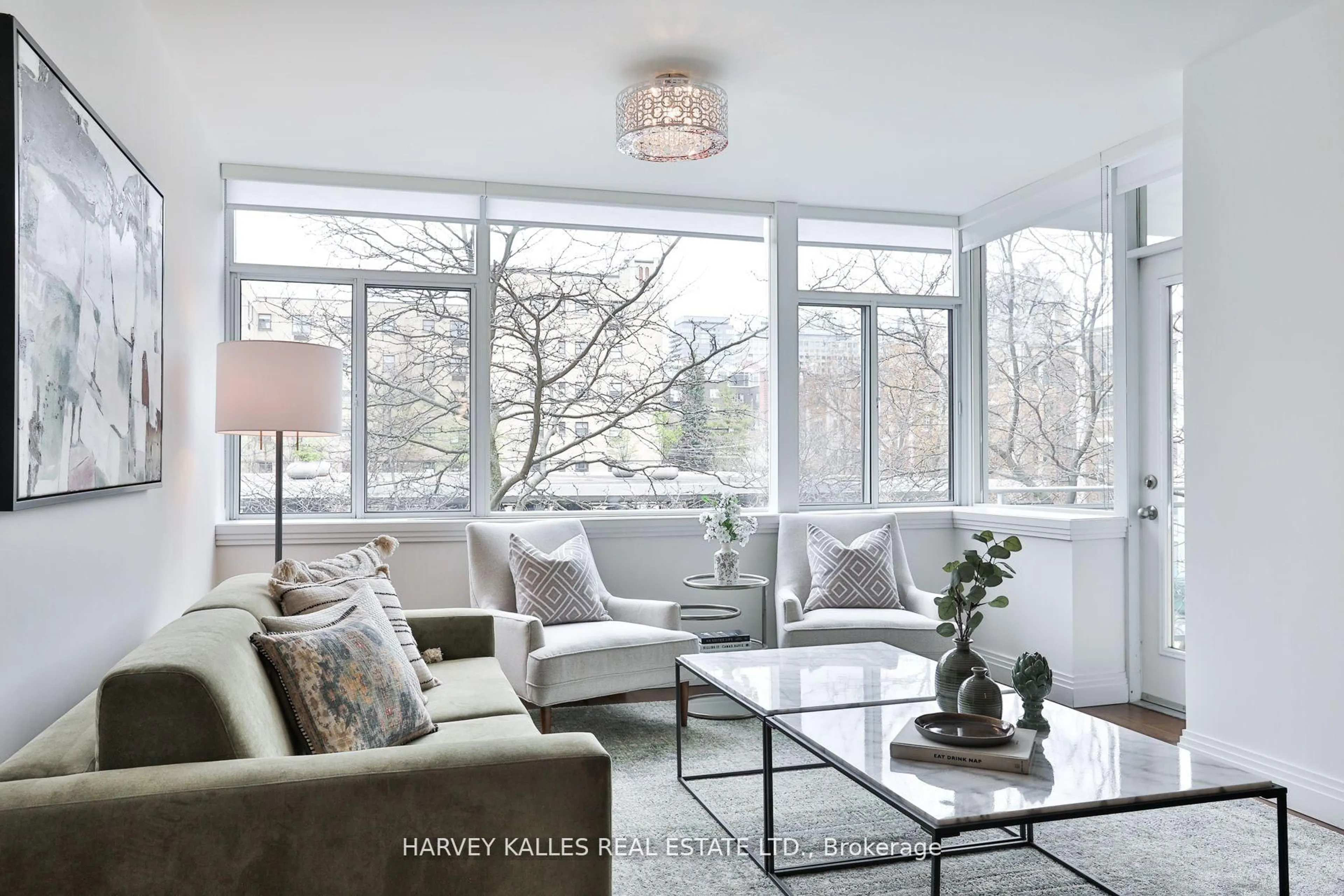 Living room with furniture, unknown for 1 Benvenuto Pl #306, Toronto Ontario M4V 2L1