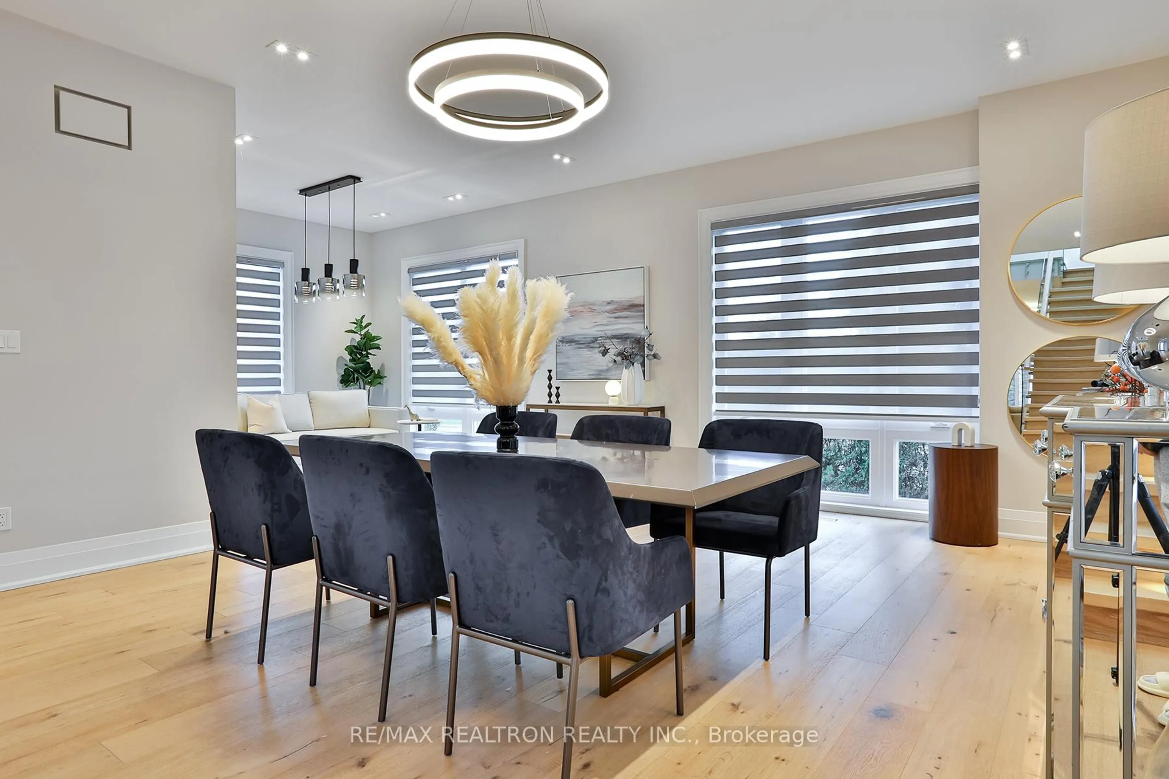 Dining room, wood/laminate floor for 180 Goulding Ave, Toronto Ontario M2R 2P4