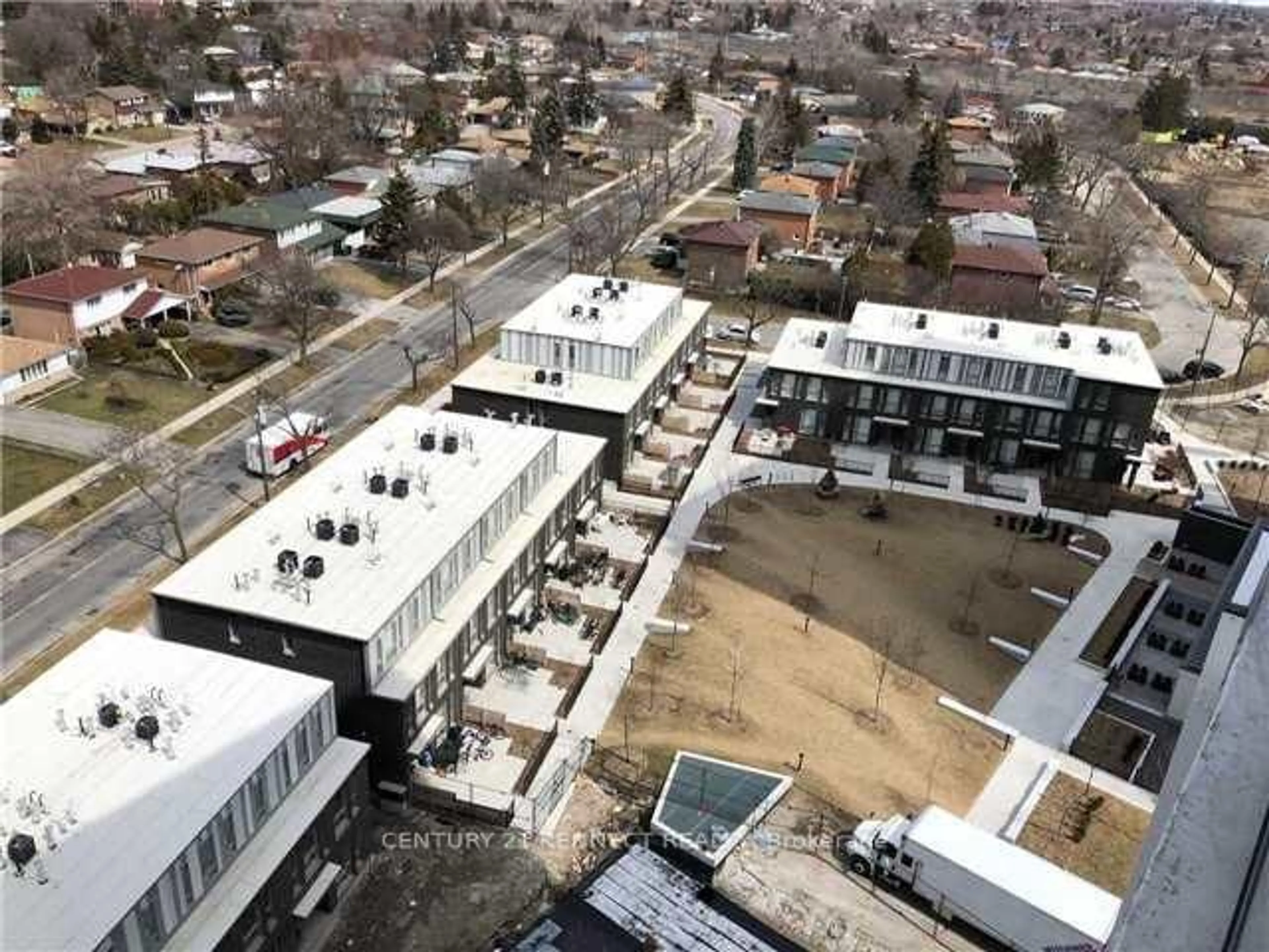 A pic from outside/outdoor area/front of a property/back of a property/a pic from drone, city buildings view from balcony for 128 Fairview Mall Dr #1205, Toronto Ontario M2J 0E8