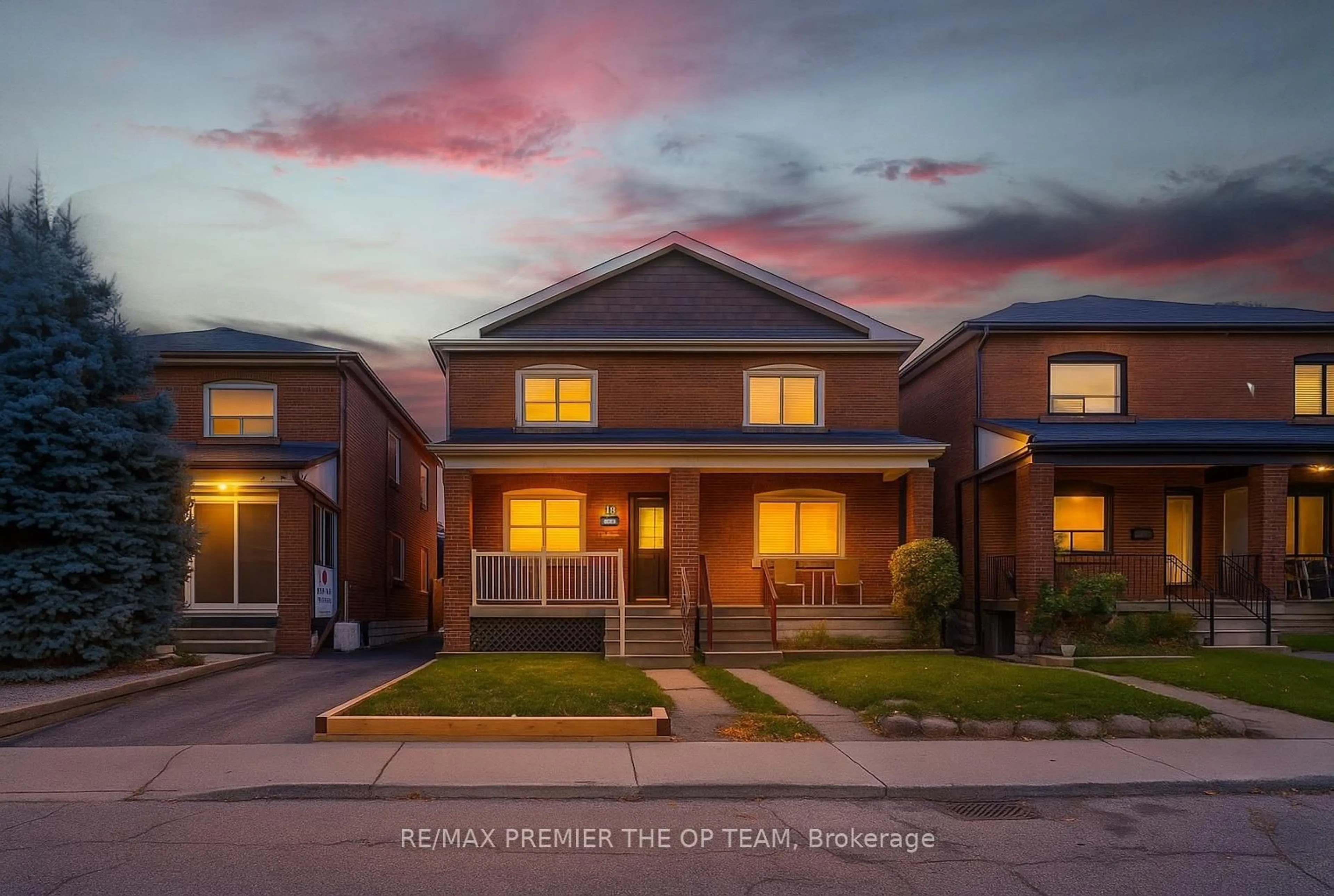 Home with brick exterior material, street for 18 Greyton Cres, Toronto Ontario M6E 2G2