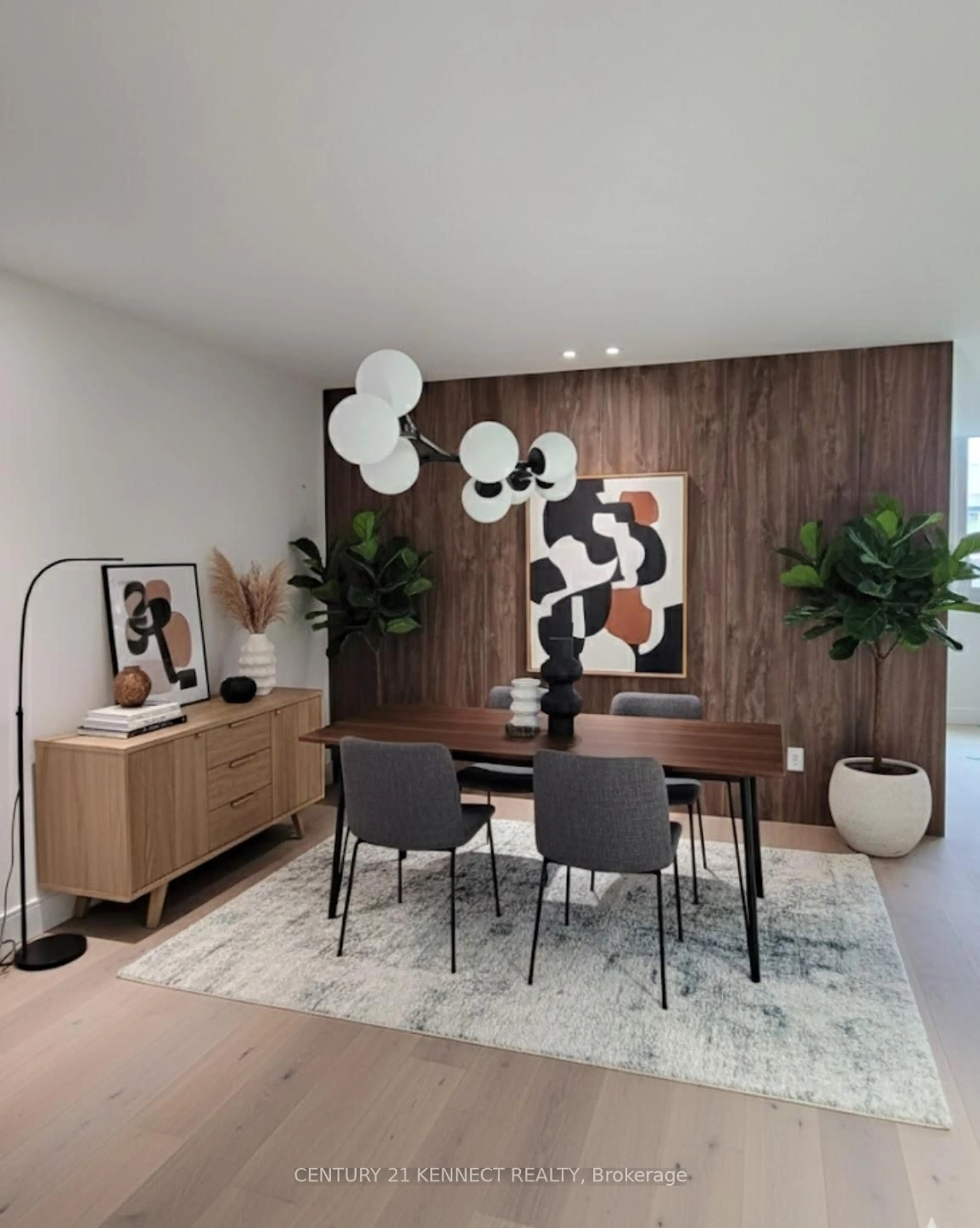 Dining room, wood/laminate floor for 3303 Don Mills Rd #2407, Toronto Ontario M2J 4T6