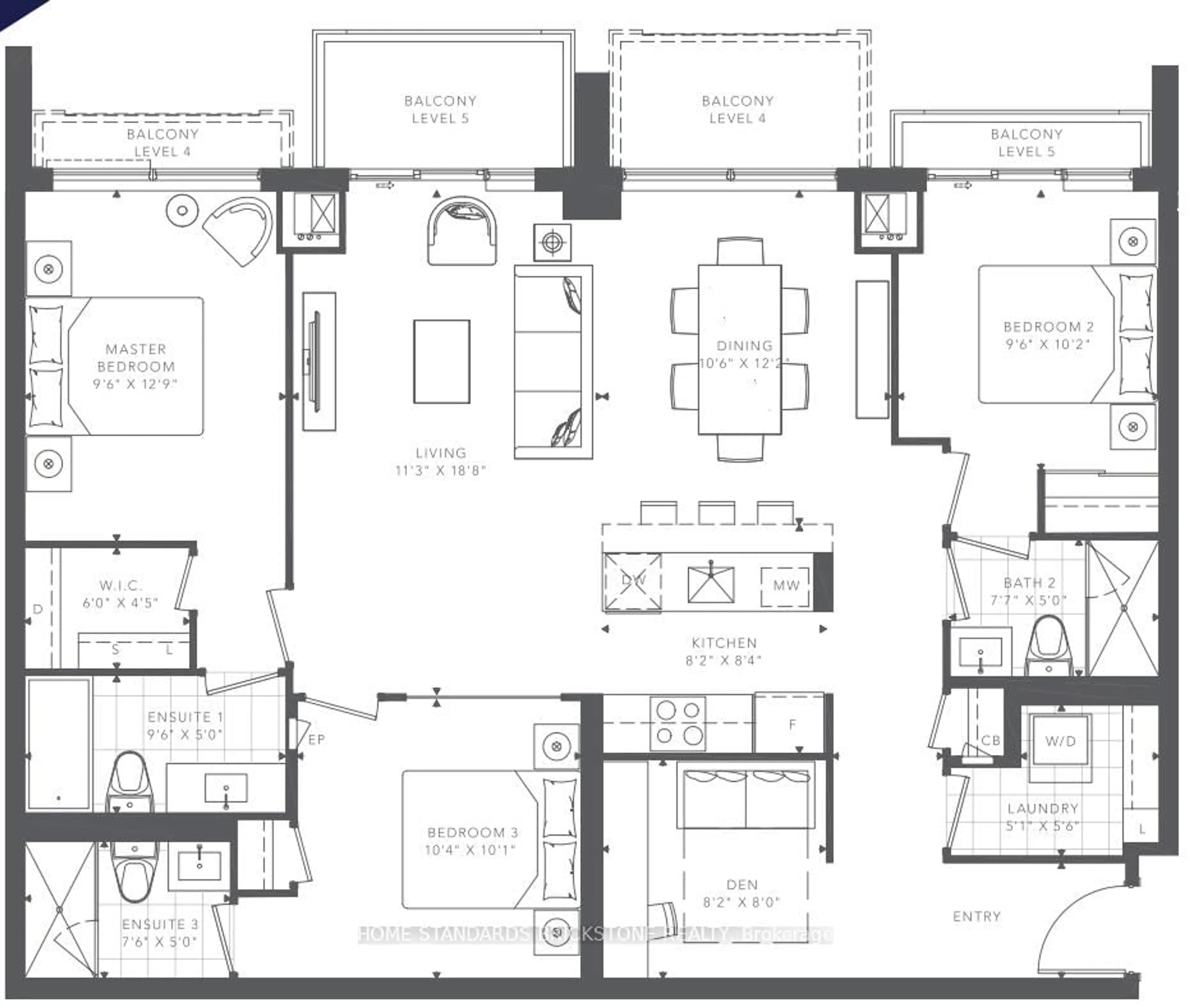 Floor plan for 8 Olympic Garden Dr #S507, Toronto Ontario M2M 0B9