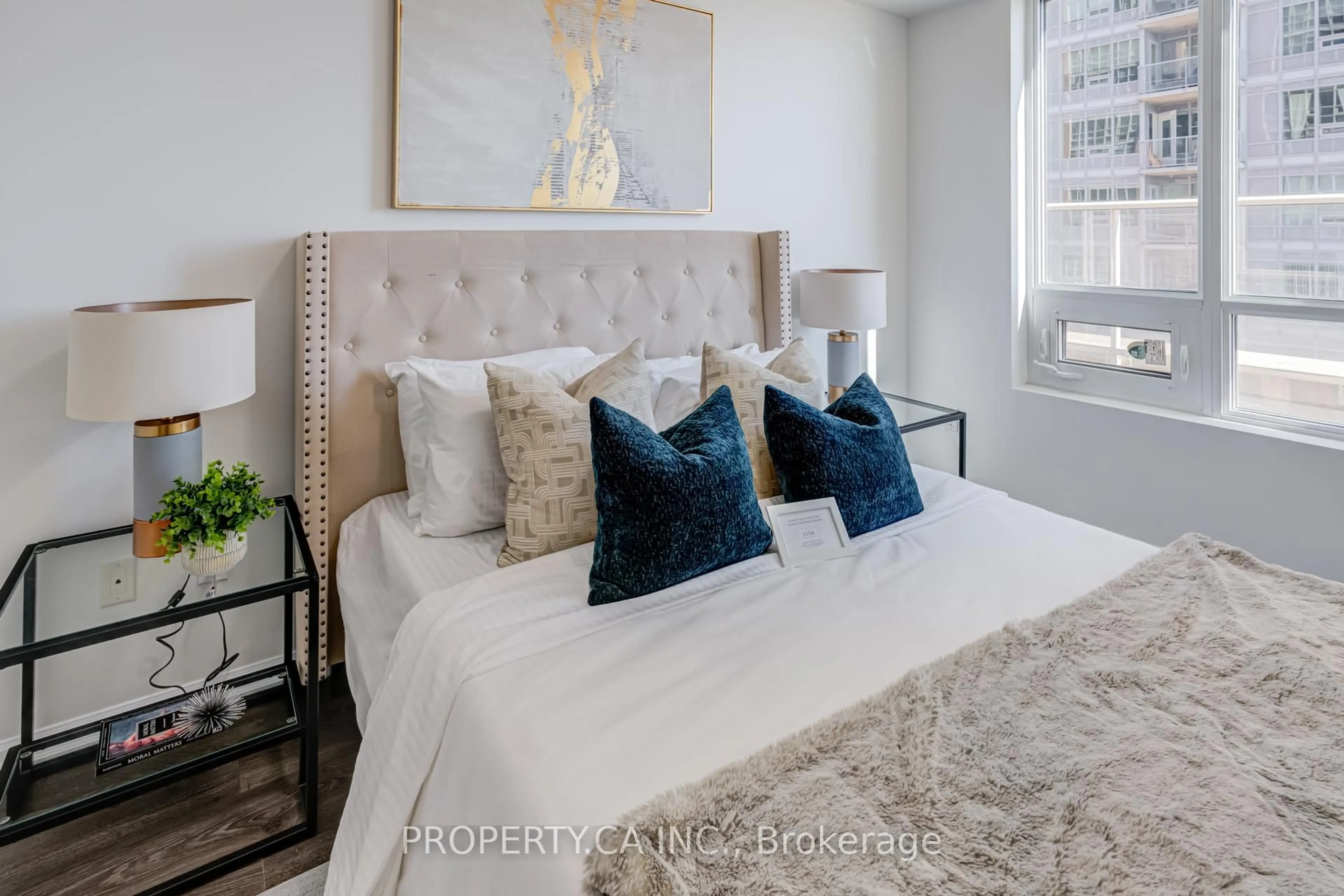 Bedroom with bed, unknown for 65 East Liberty St #1101, Toronto Ontario M6K 3A2