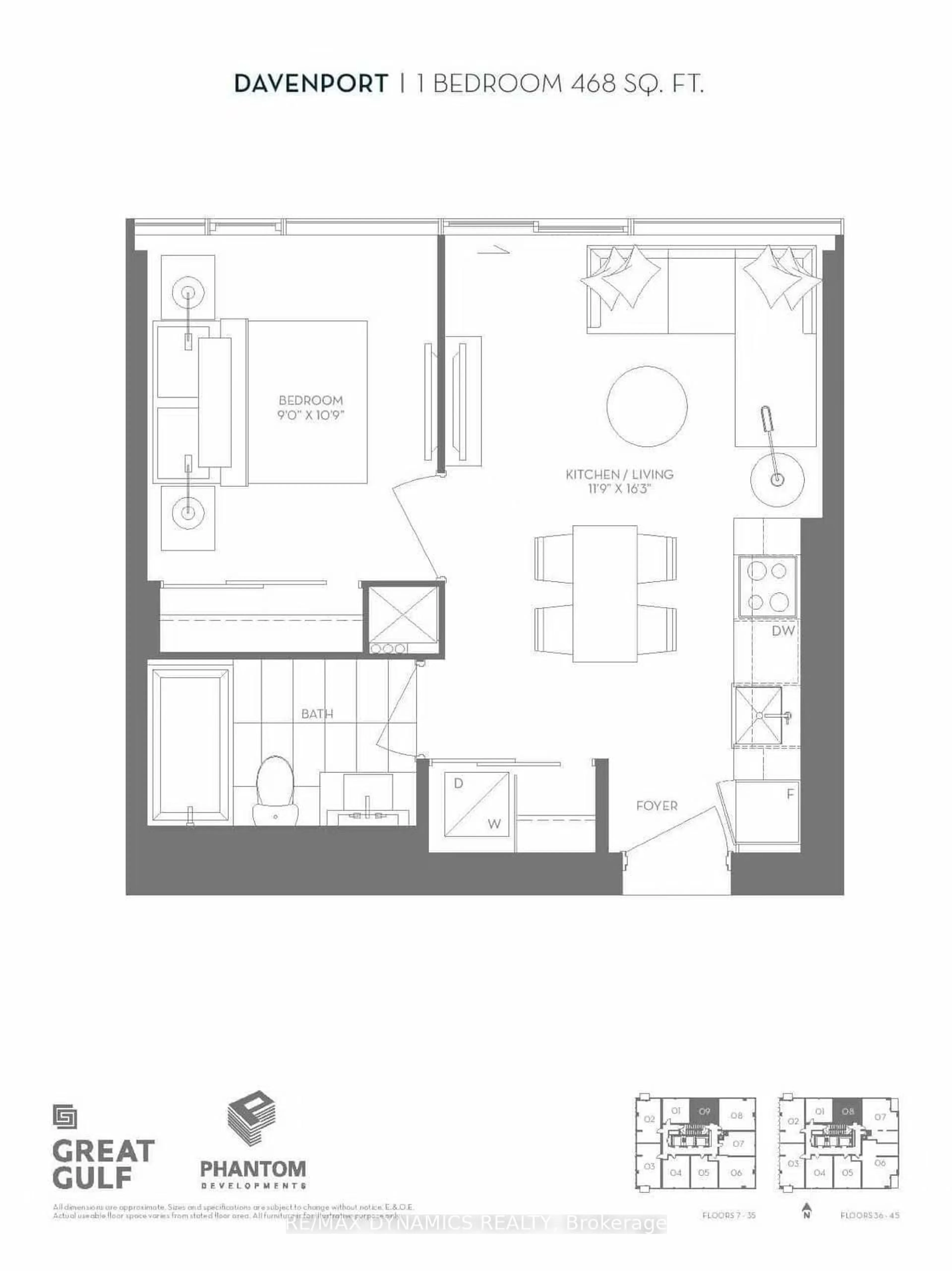 Floor plan for 8 Cumberland St #4808, Toronto Ontario M4W 0B6
