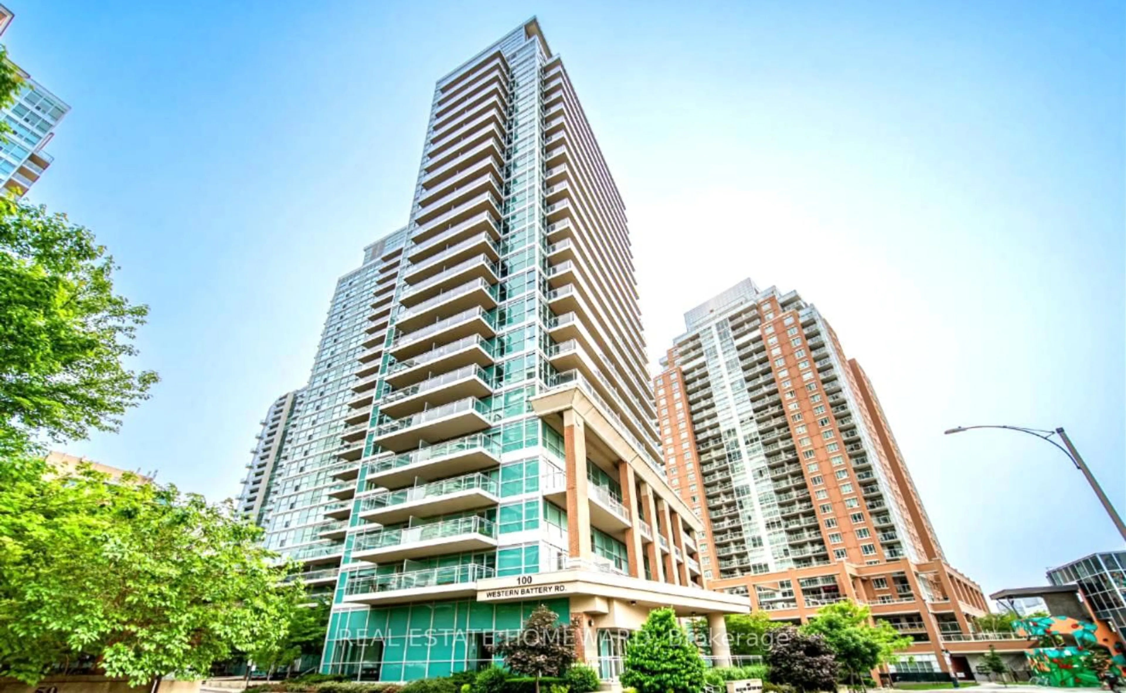 Patio, building for 100 Western Battery Rd #2106, Toronto Ontario M6K 3S2