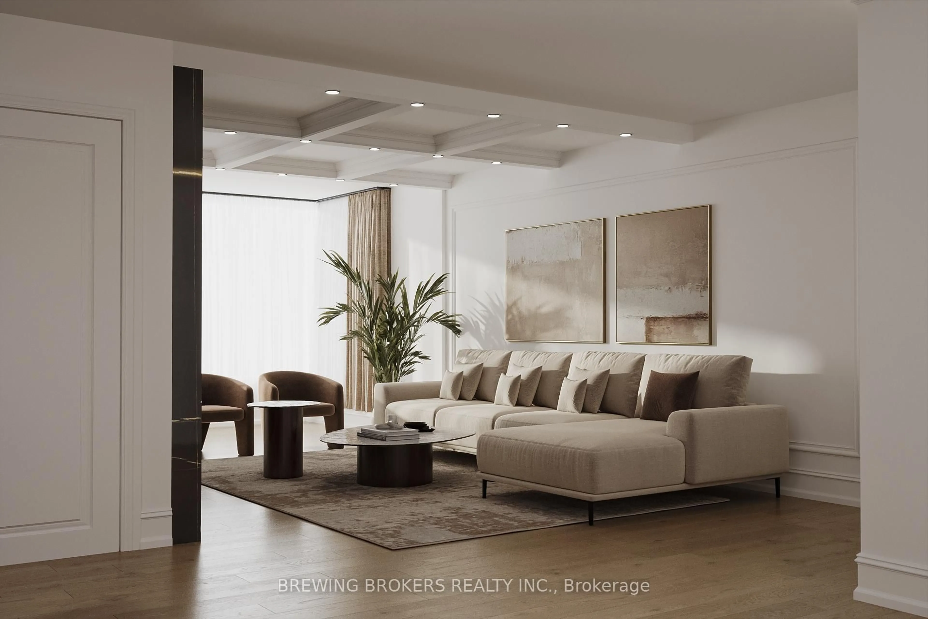 Living room with furniture, unknown for 65 Spring Garden Ave #1504, Toronto Ontario M2N 6H9