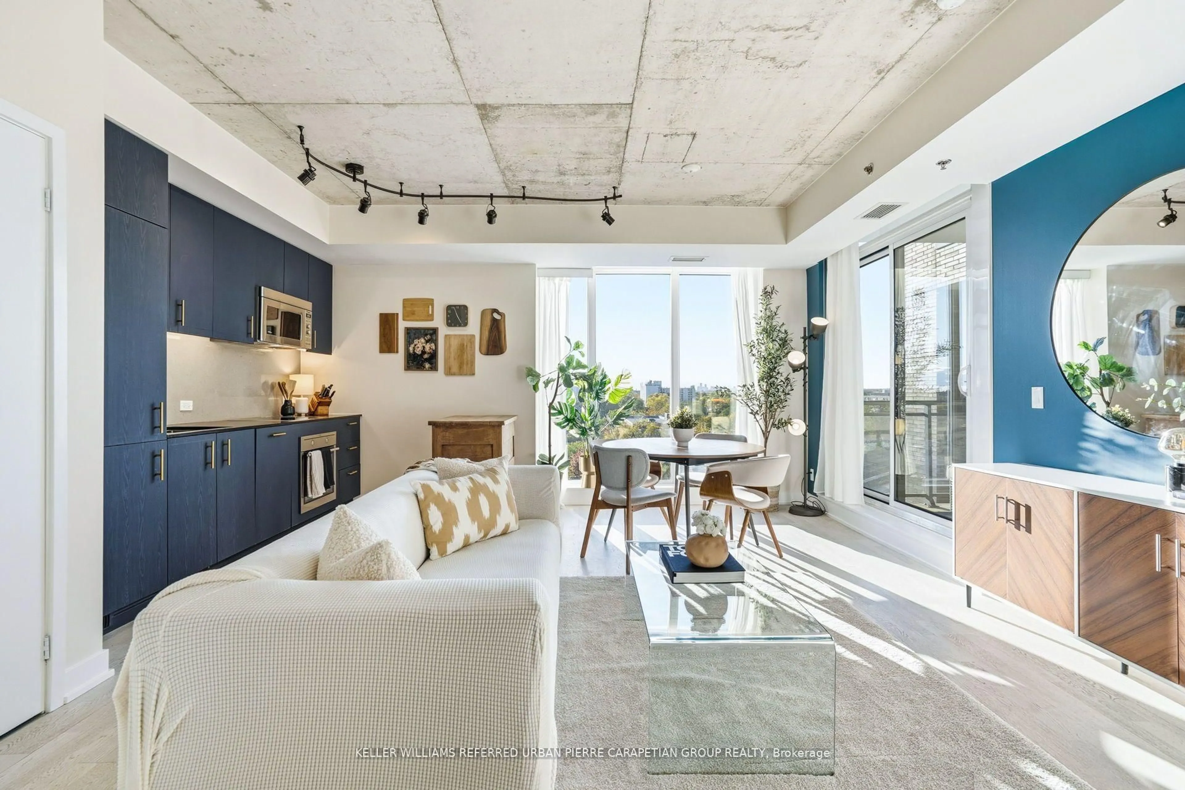 Living room with furniture, unknown for 20 Minowan Miikan Ave #1012, Toronto Ontario M6J 0E5