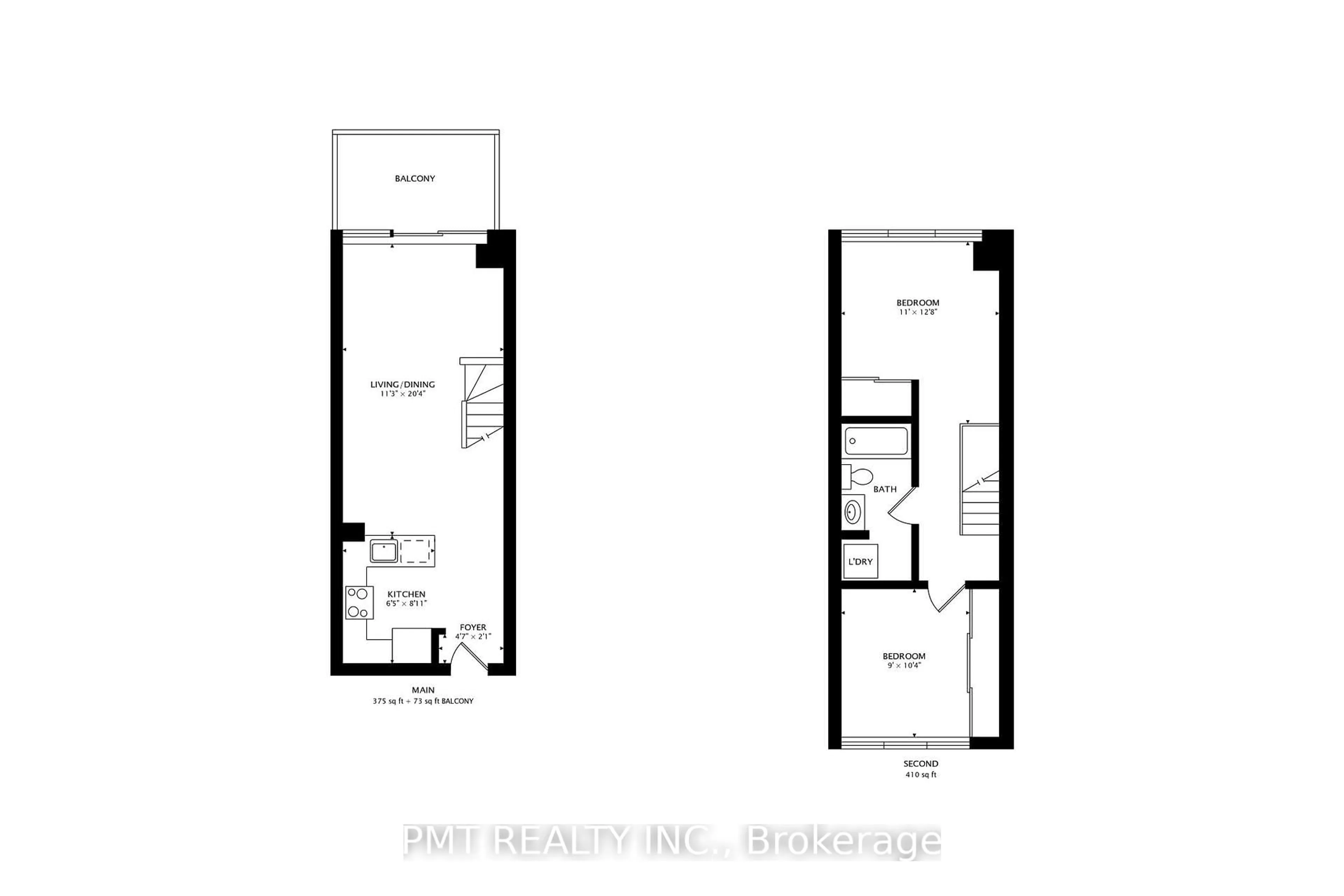 Floor plan for 388 Richmond St #905, Toronto Ontario M5V 3P1