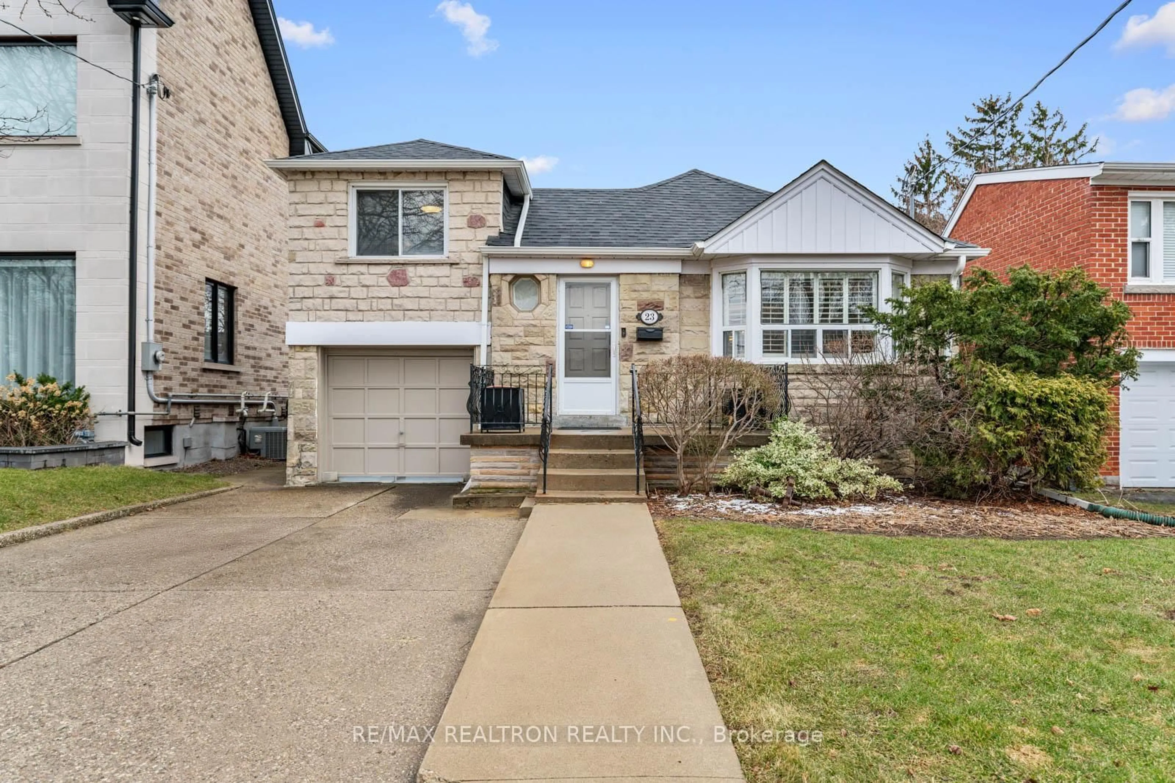 Home with brick exterior material, street for 23 Allingham Gdns, Toronto Ontario M3H 1X7