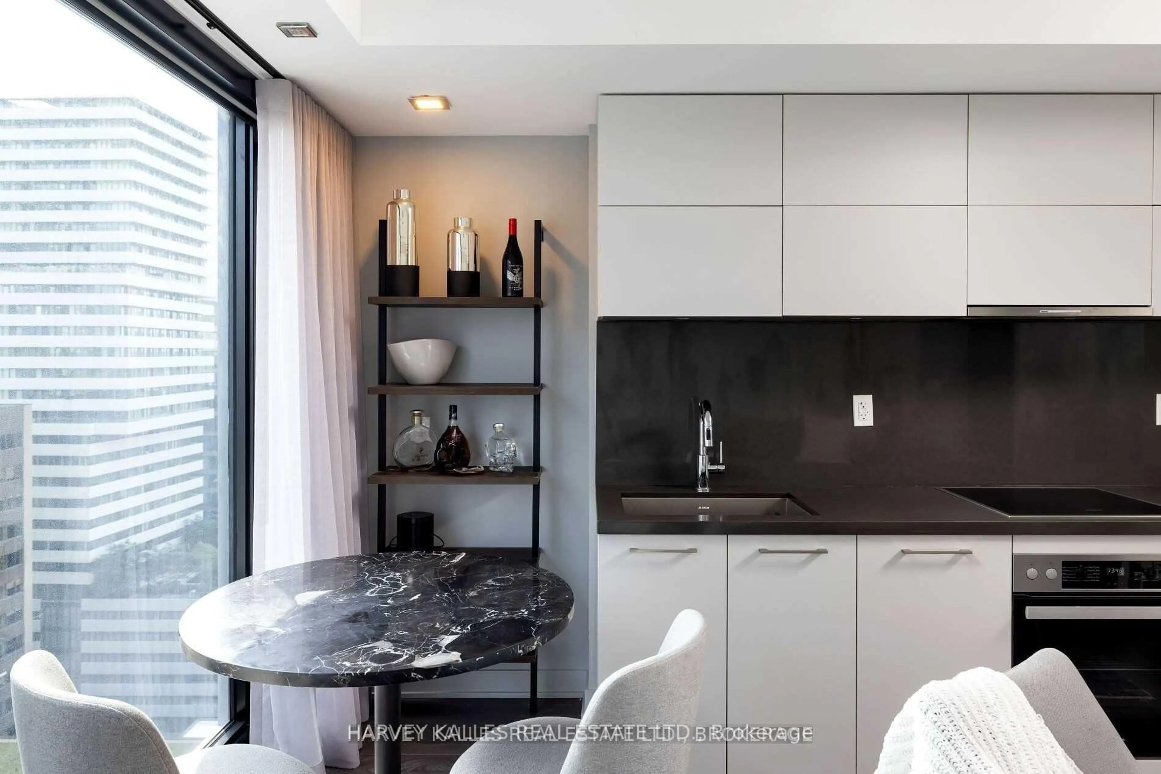 Contemporary kitchen, ceramic/tile floor for 188 Cumberland St #2208, Toronto Ontario M5R 2G3