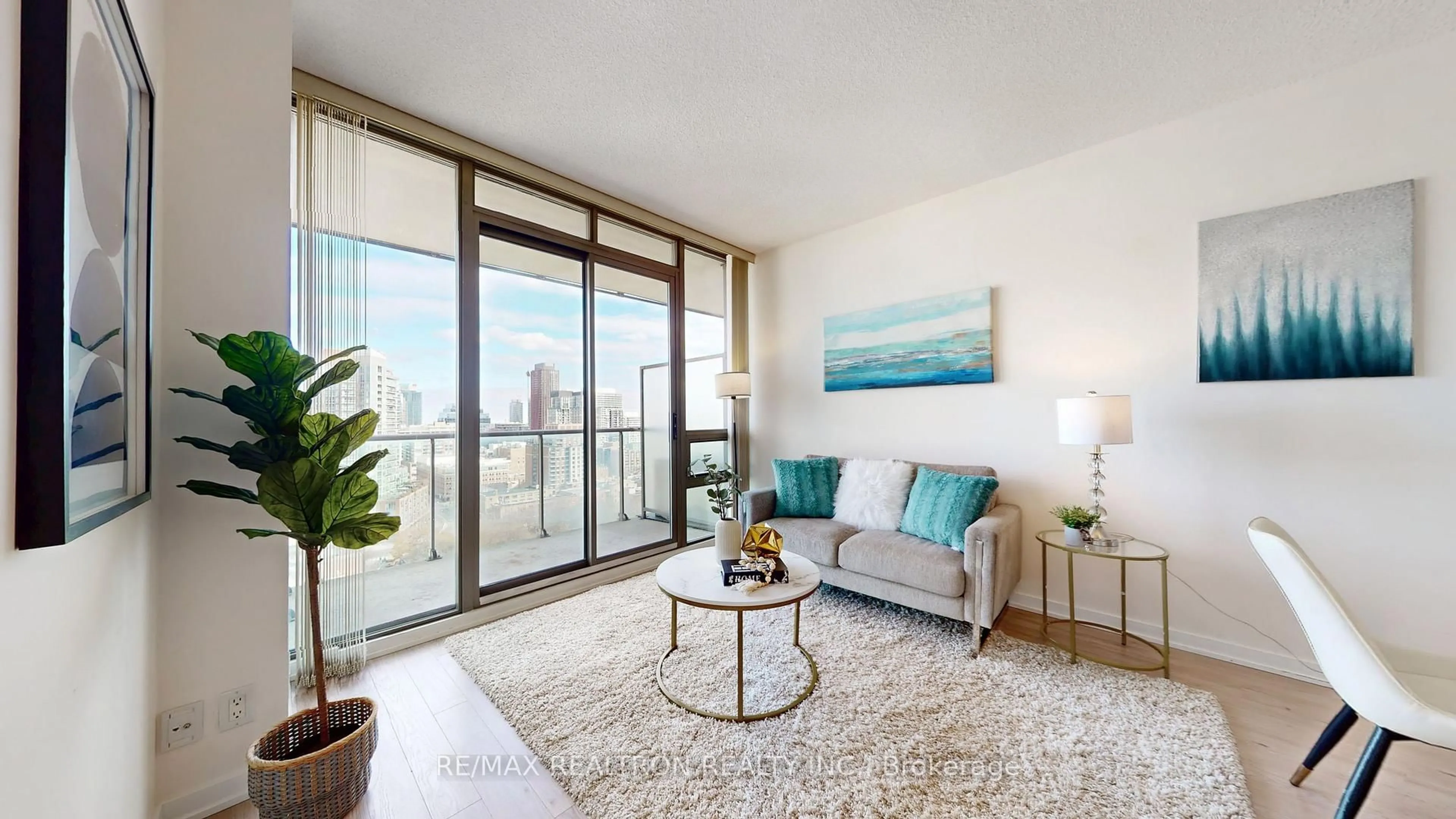 Living room with furniture, unknown for 33 Lombard St #1807, Toronto Ontario M5C 3H8