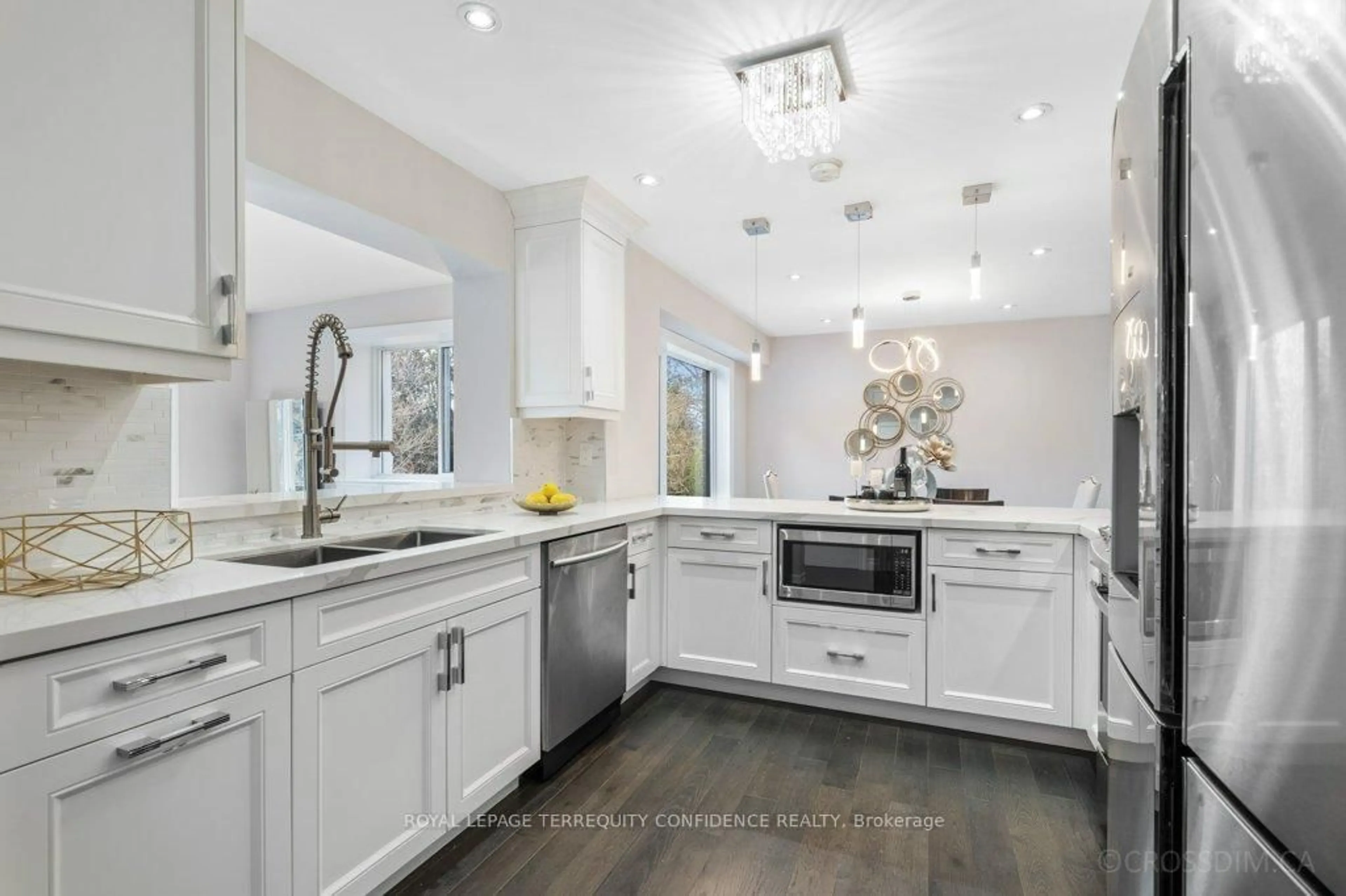 Contemporary kitchen, ceramic/tile floor for 8 Glenelia Ave, Toronto Ontario M2M 2K7