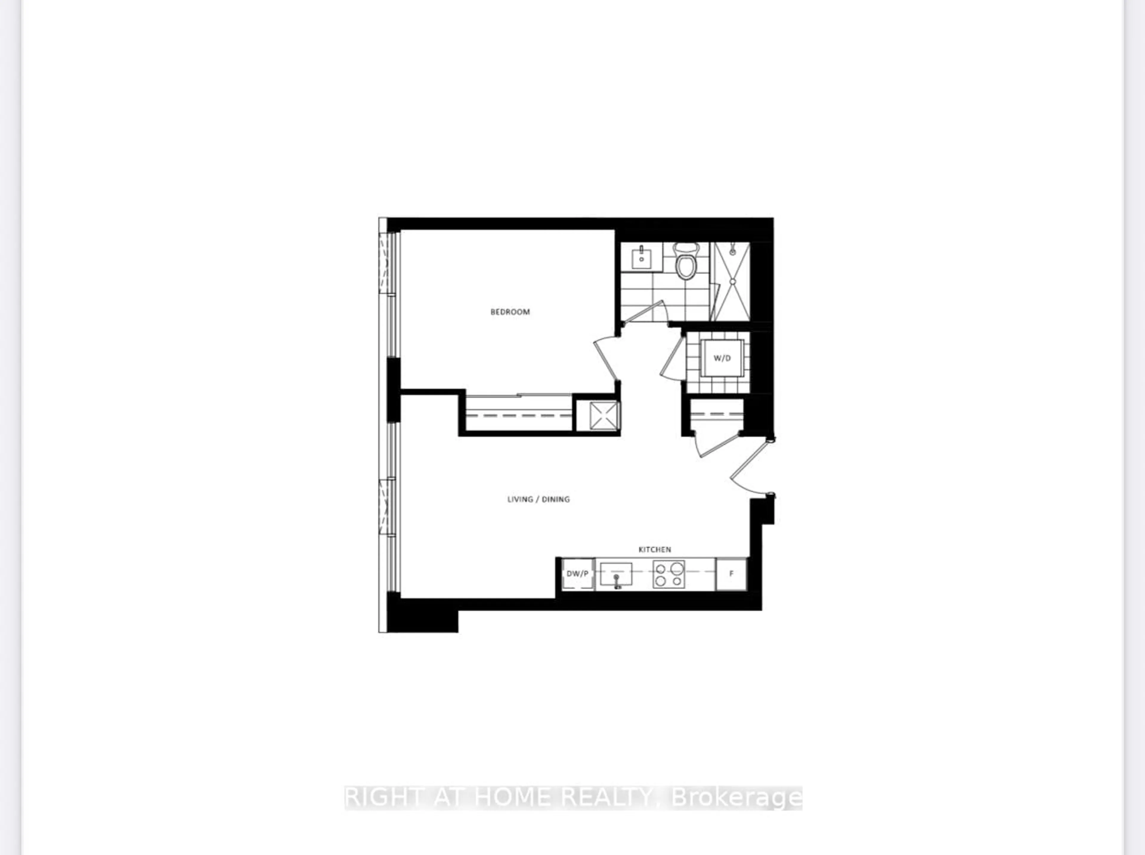 Floor plan for 603 Sherbourne St #5103, Toronto Ontario M4X 0A4