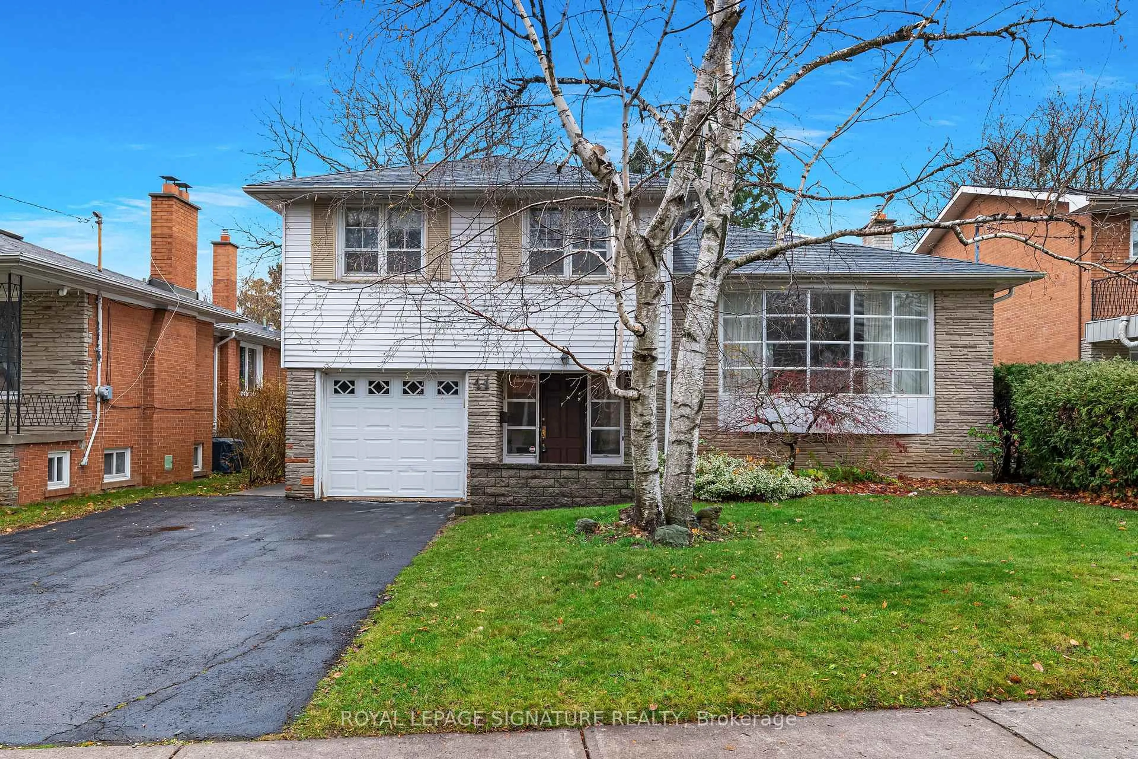 Home with brick exterior material, street for 44 Tollerton Ave, Toronto Ontario M2K 2H3