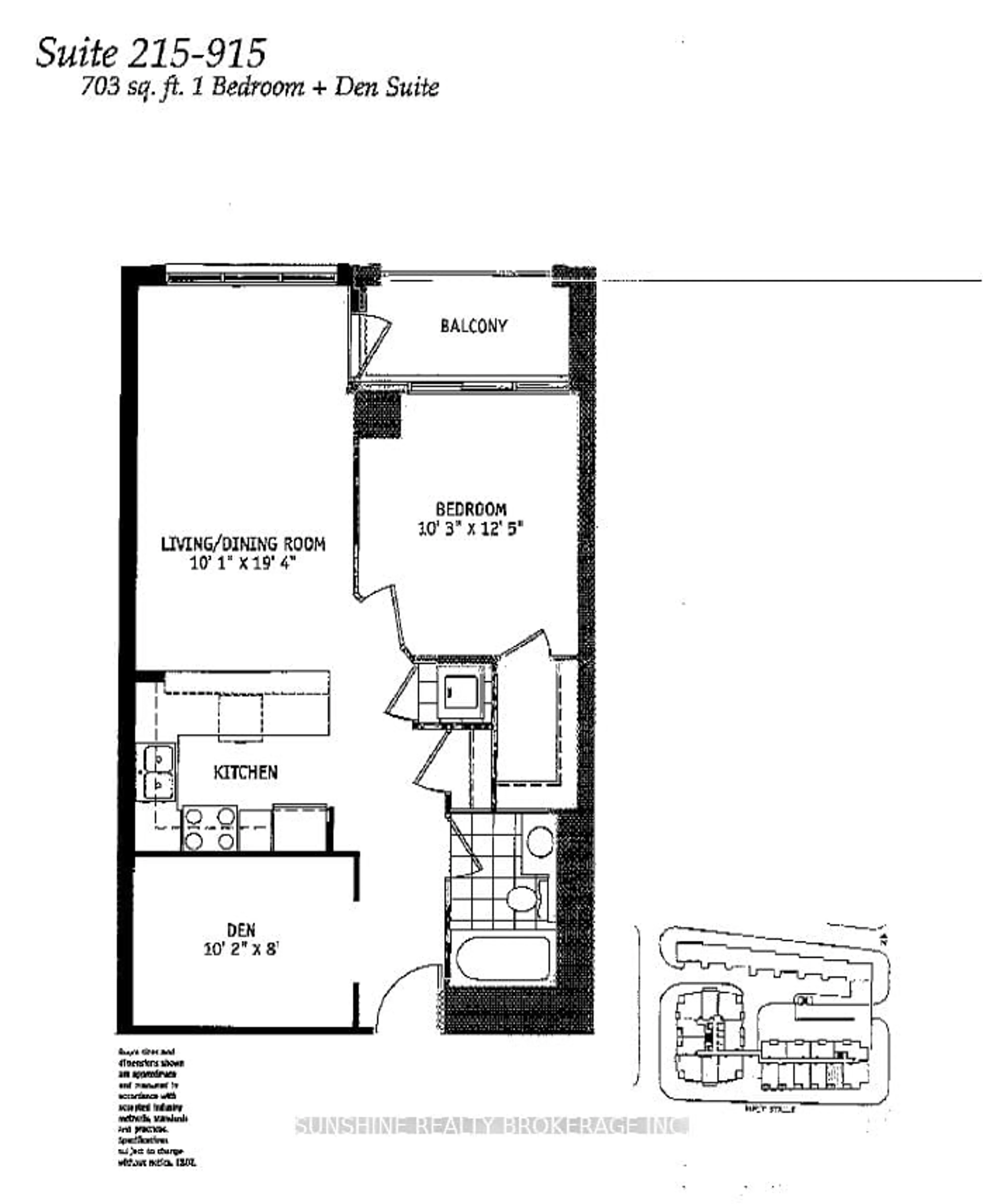 Floor plan for 21 Grand Magazine St #215, Toronto Ontario M5V 1B5