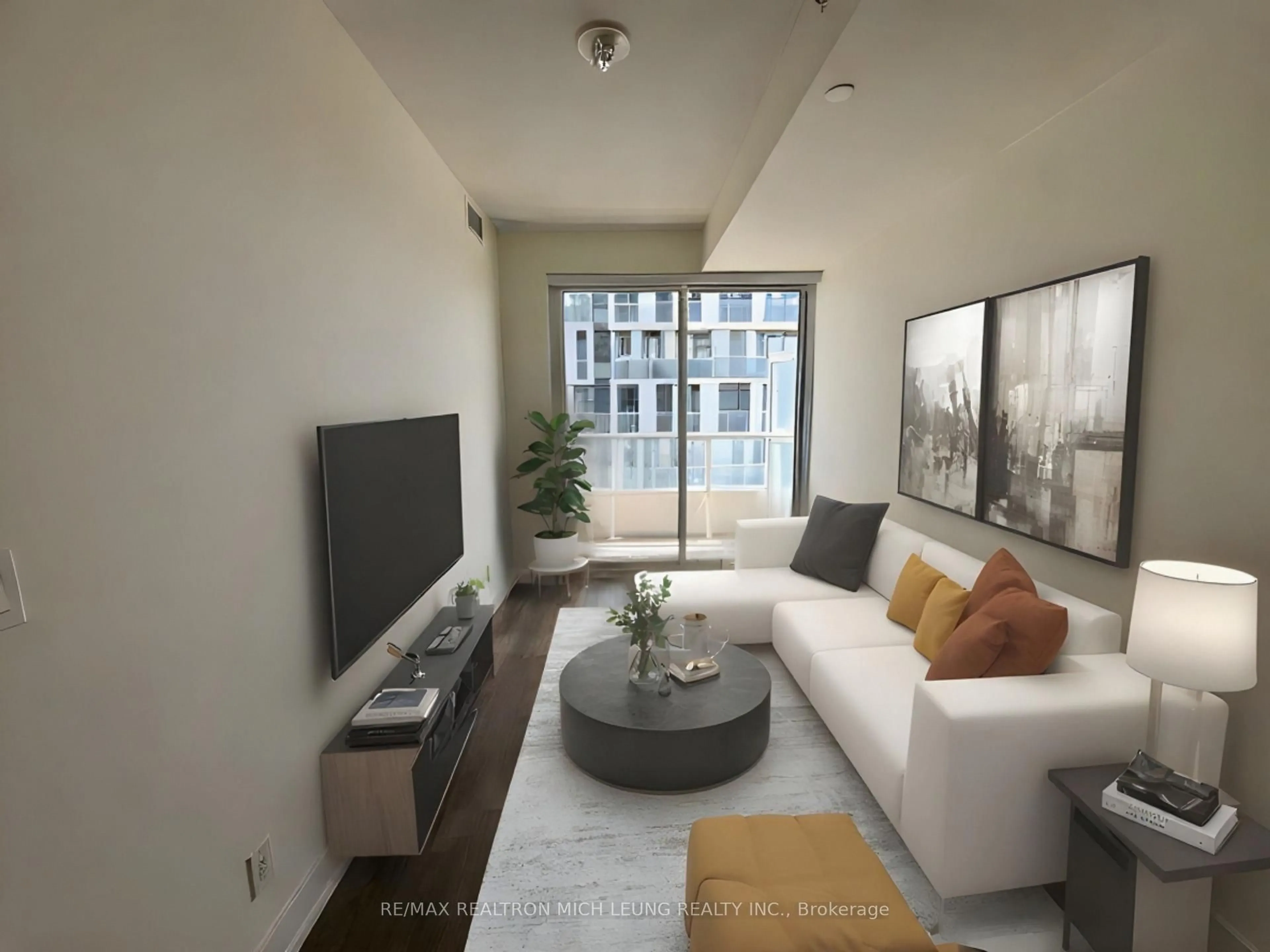 Living room with furniture, unknown for 180 Fairview Mall Dr #1710, Toronto Ontario M2J 0G4