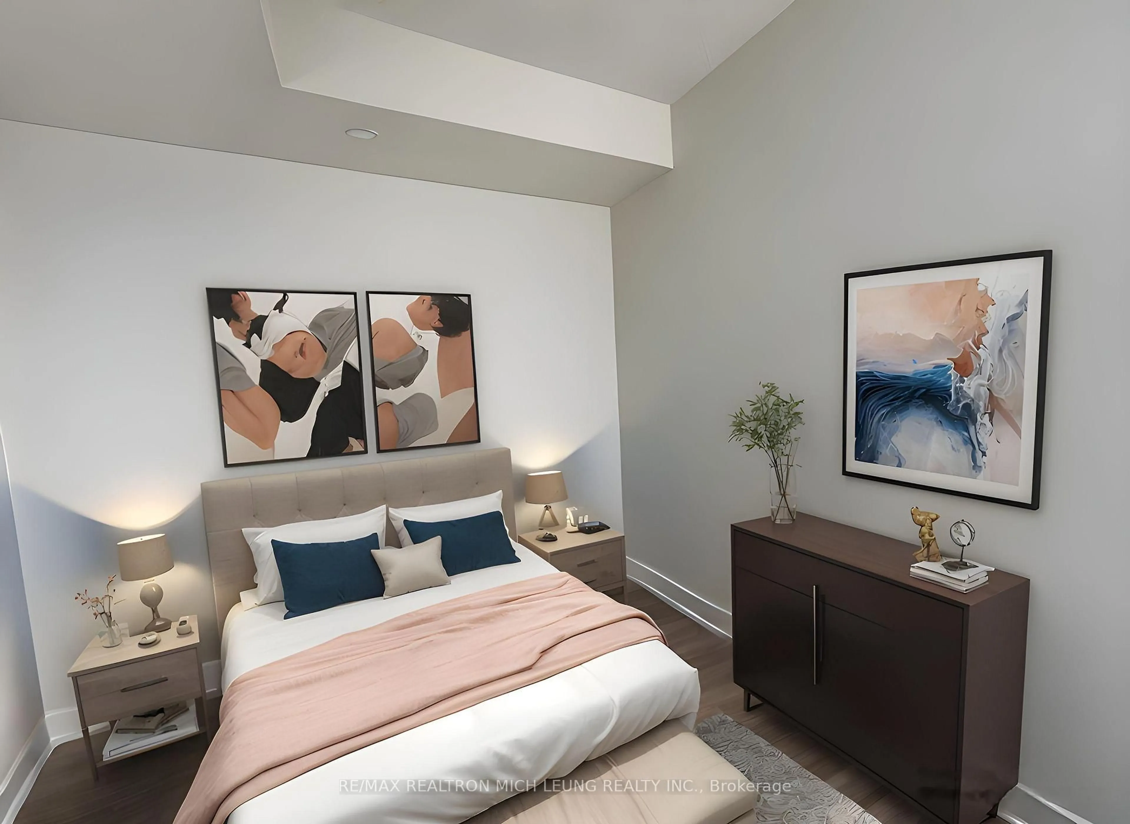 Bedroom with bed, unknown for 180 Fairview Mall Dr #1710, Toronto Ontario M2J 0G4