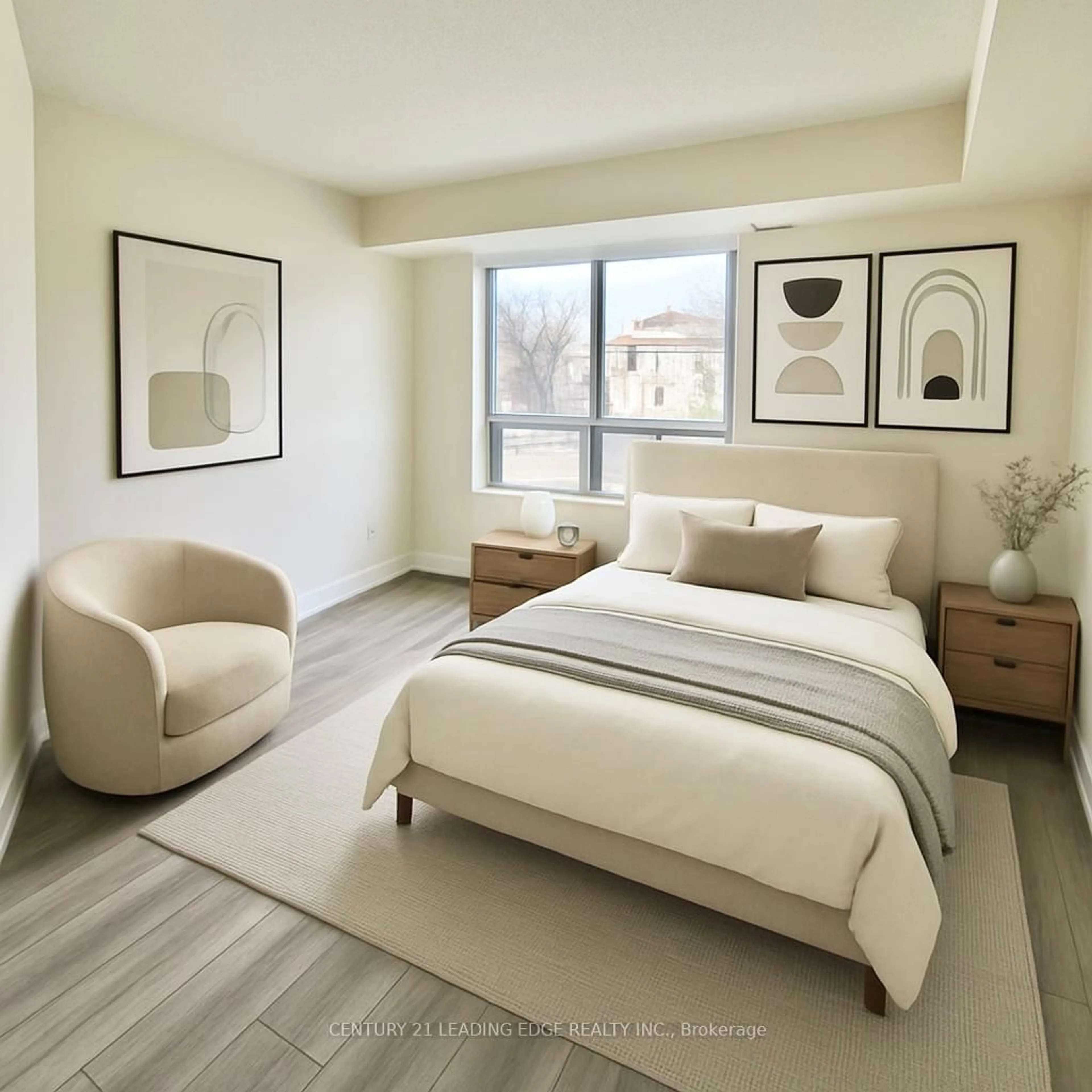 Bedroom with bed, unknown for 801 Sheppard Ave #215, Toronto Ontario M3H 2T3