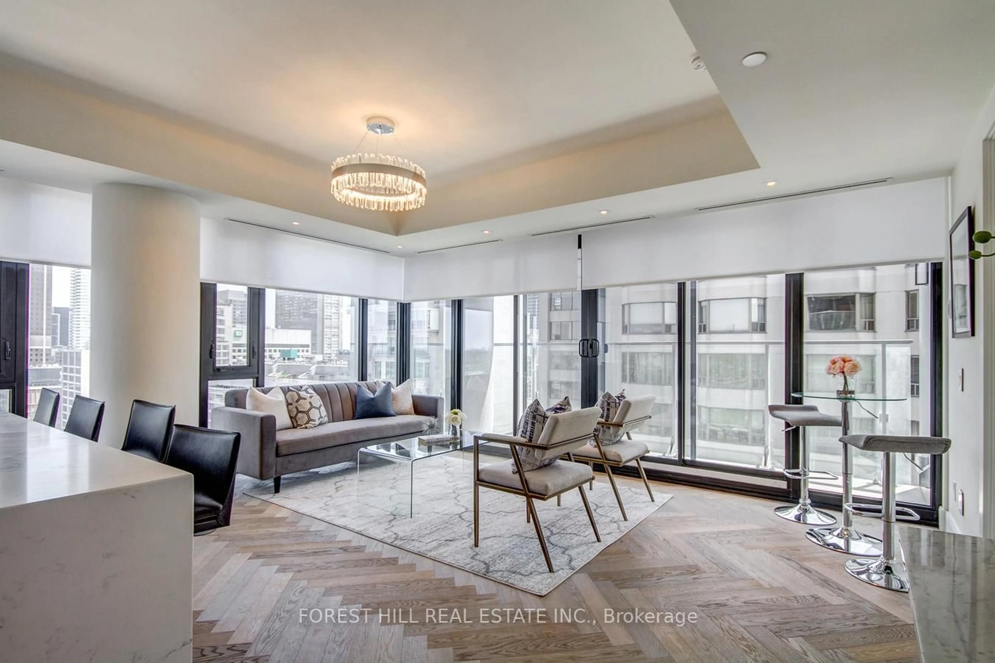 Living room with furniture, unknown for 200 Cumberland St #2602, Toronto Ontario M5R 0B6