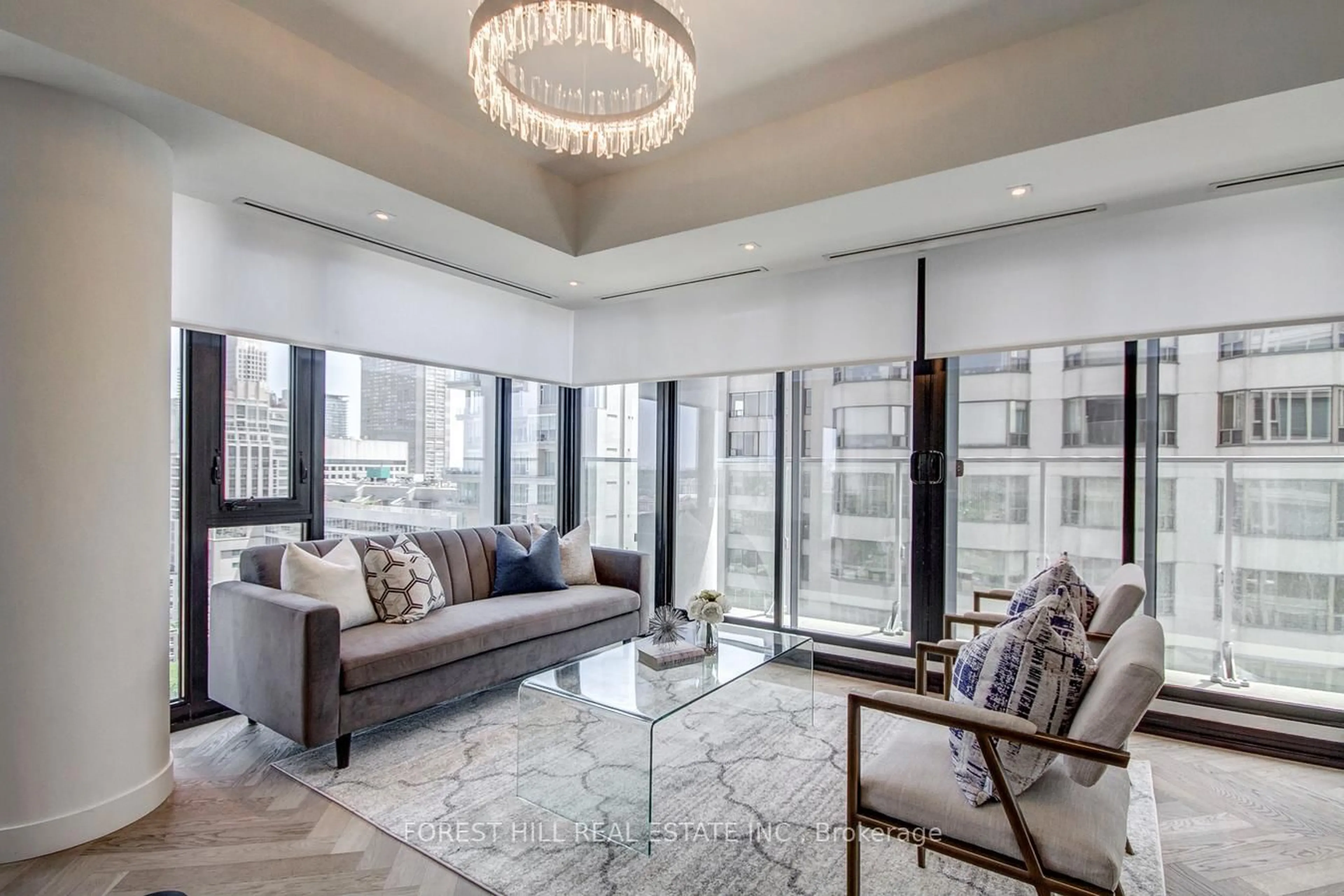 Living room with furniture, unknown for 200 Cumberland St #2602, Toronto Ontario M5R 0B6