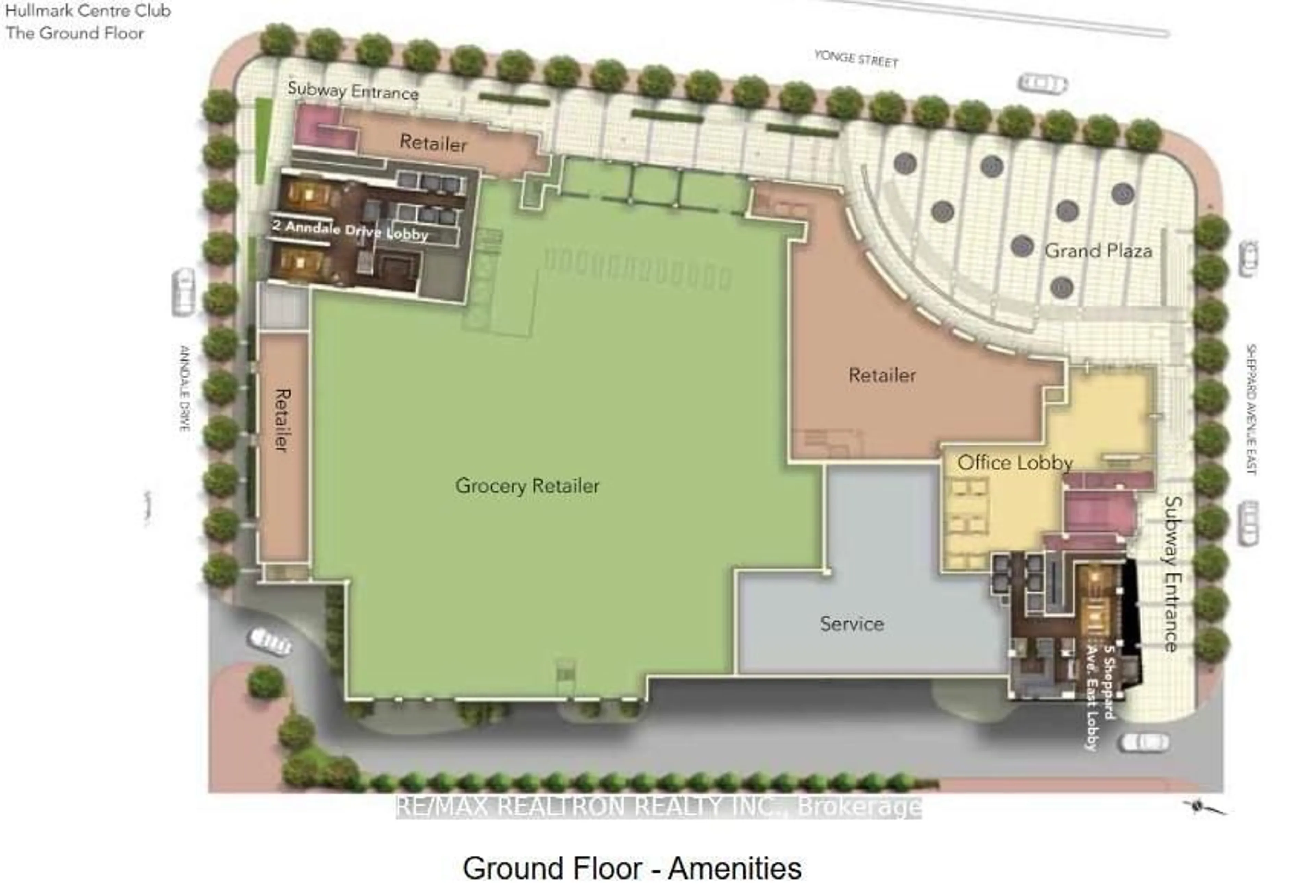 Floor plan for 5 Sheppard Ave #2718, Toronto Ontario M2N 0G4