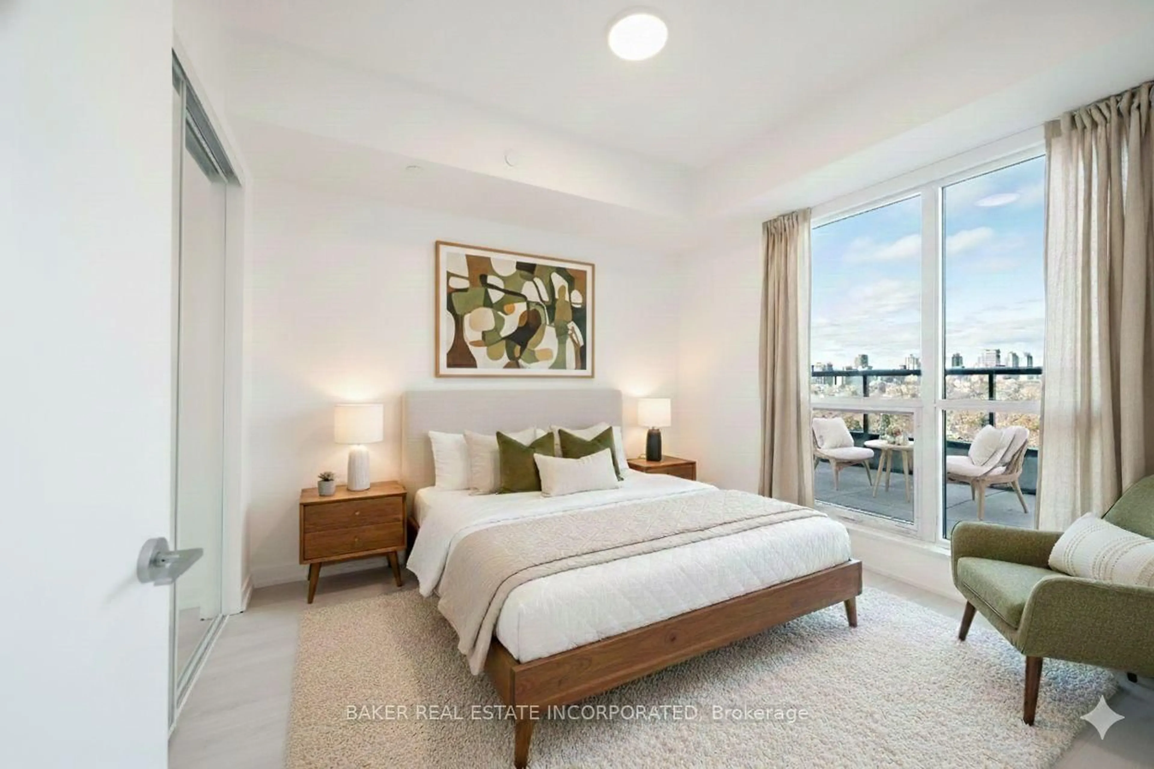 Bedroom with bed, unknown for 181 Sheppard Ave #901, Toronto Ontario M2N 0L9