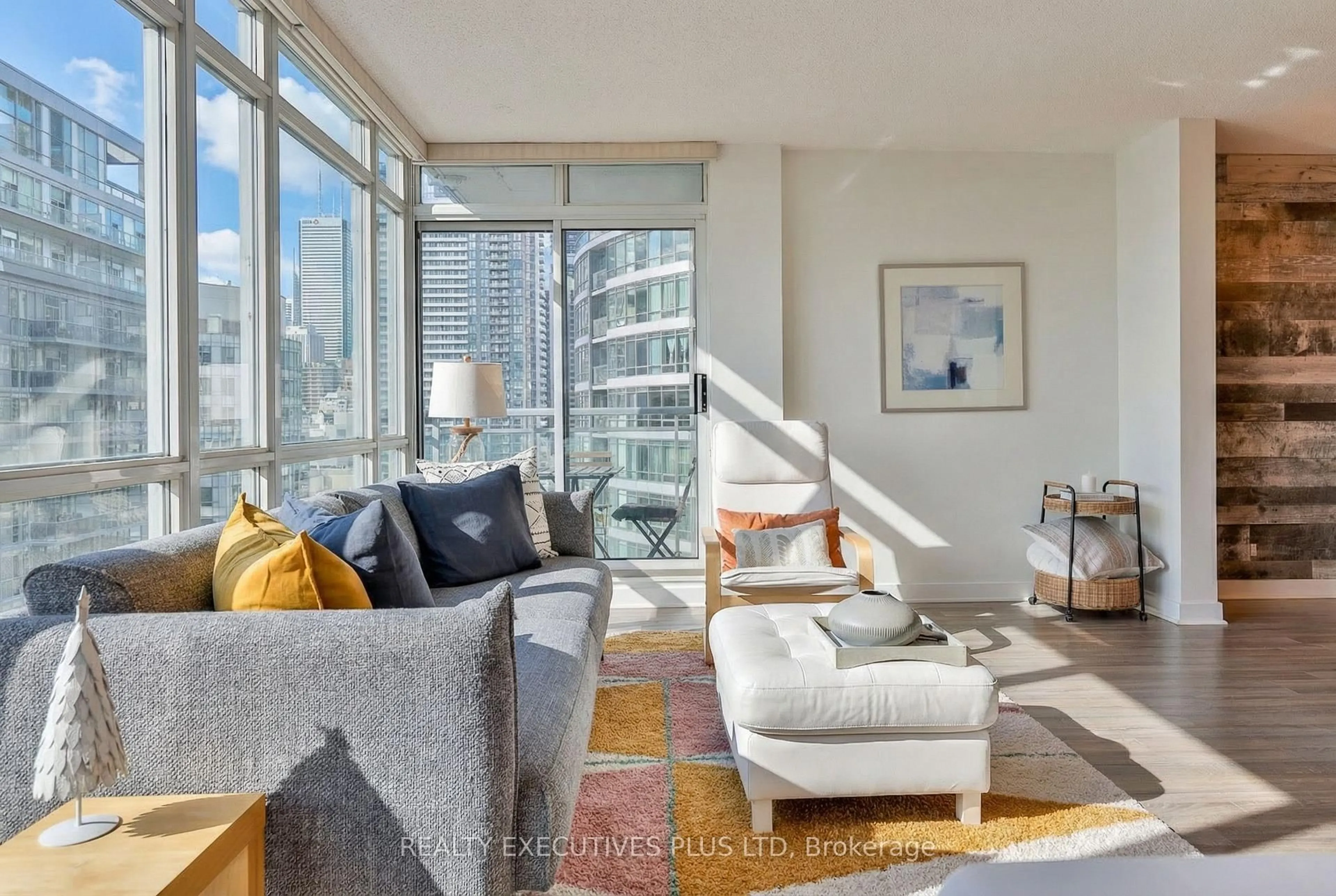 Living room with furniture, unknown for 381 Front St #2703, Toronto Ontario M5V 3R8