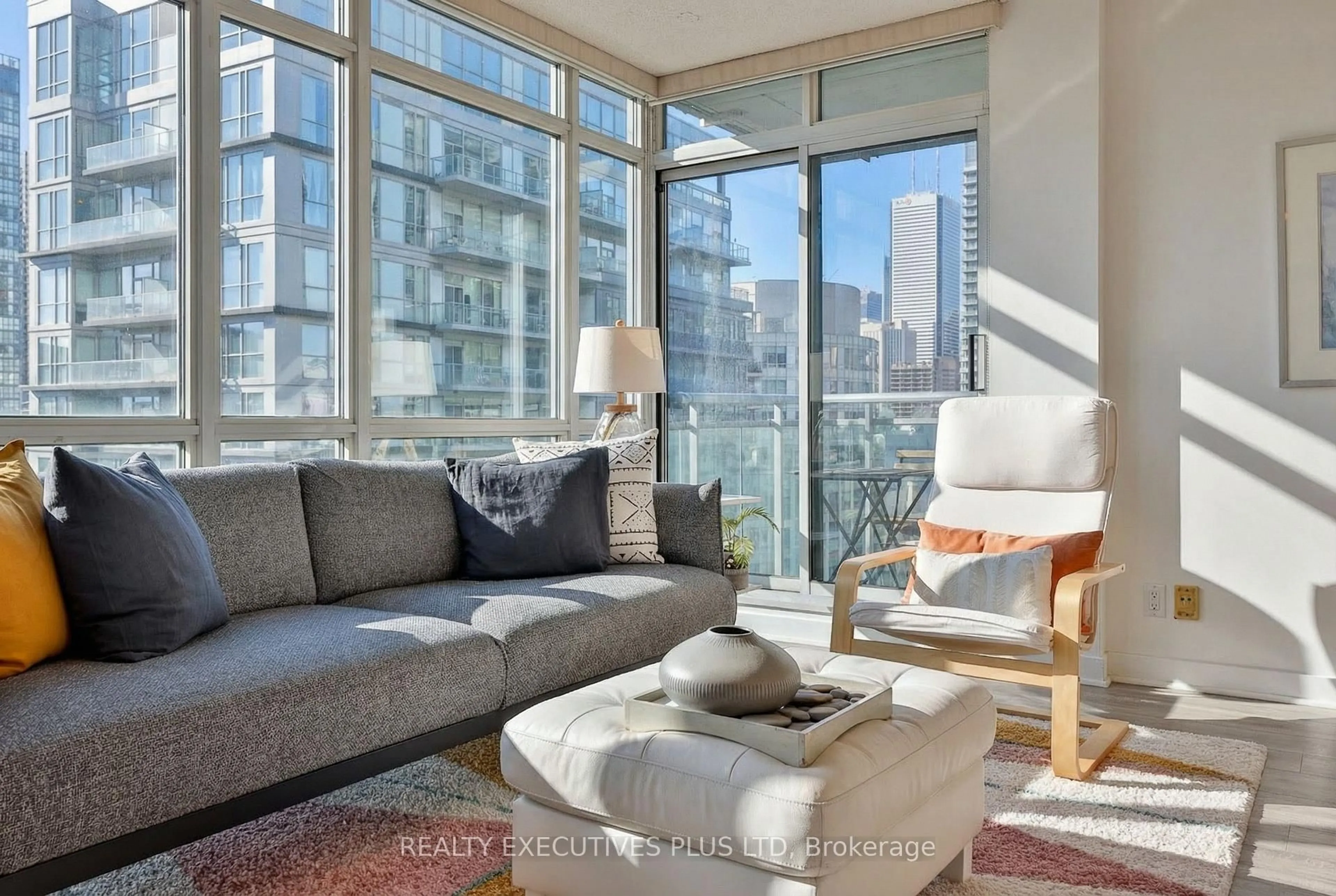 Living room with furniture, unknown for 381 Front St #2703, Toronto Ontario M5V 3R8