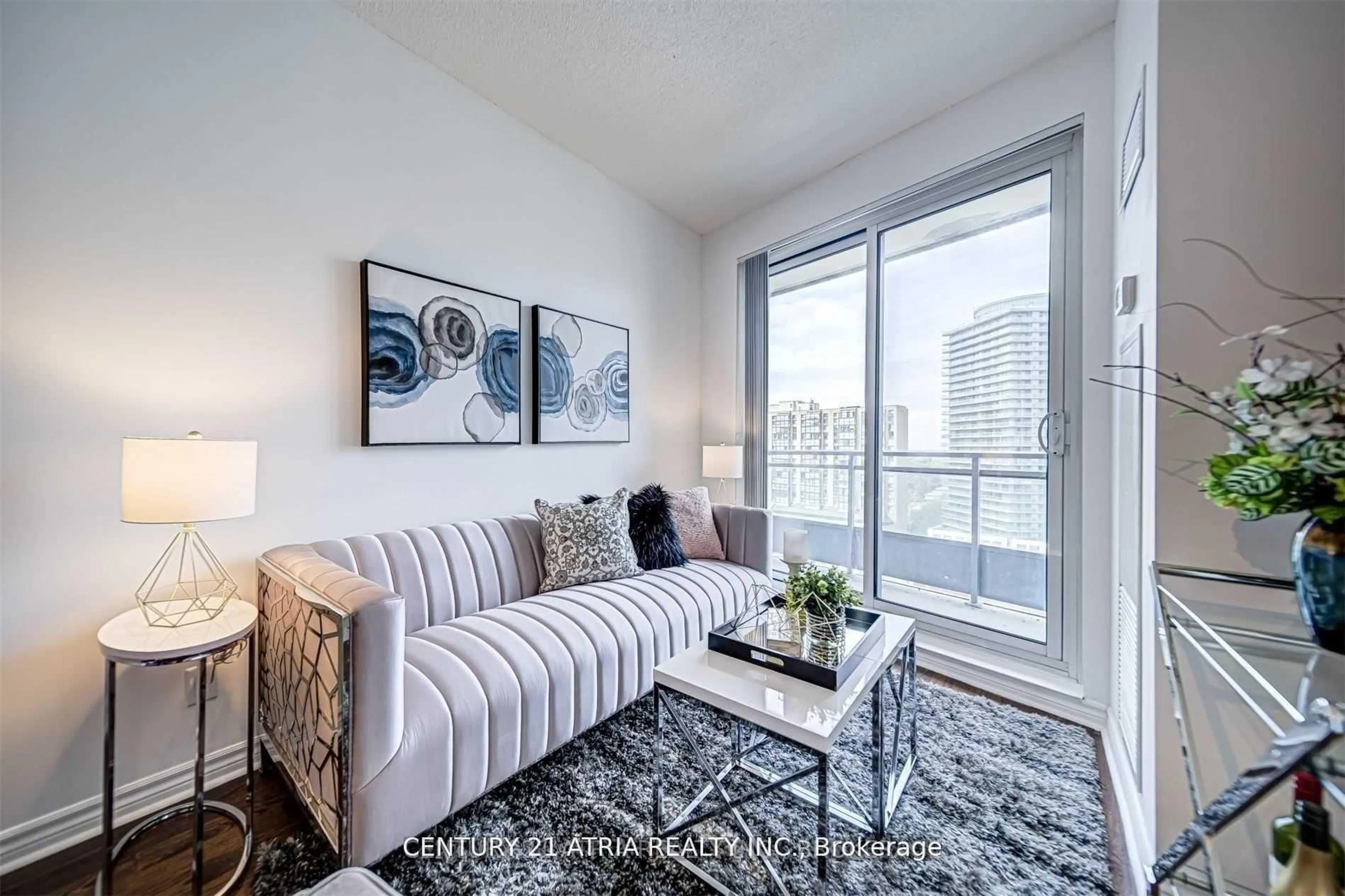 Living room with furniture, unknown for 18 Holmes Ave #1109, Toronto Ontario M2N 0E1