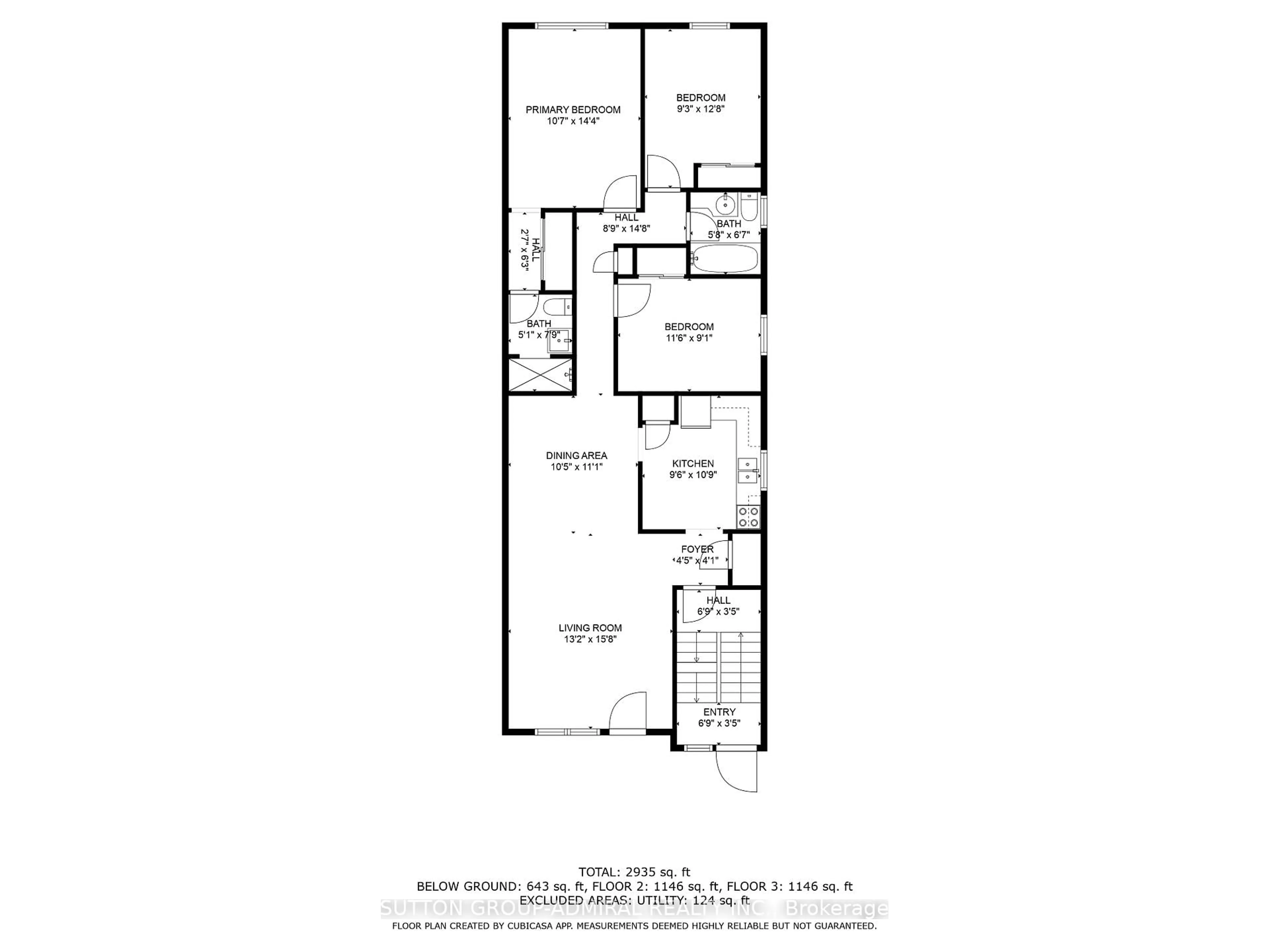 Floor plan for 64 Garthdale Crt, Toronto Ontario M3H 5P9