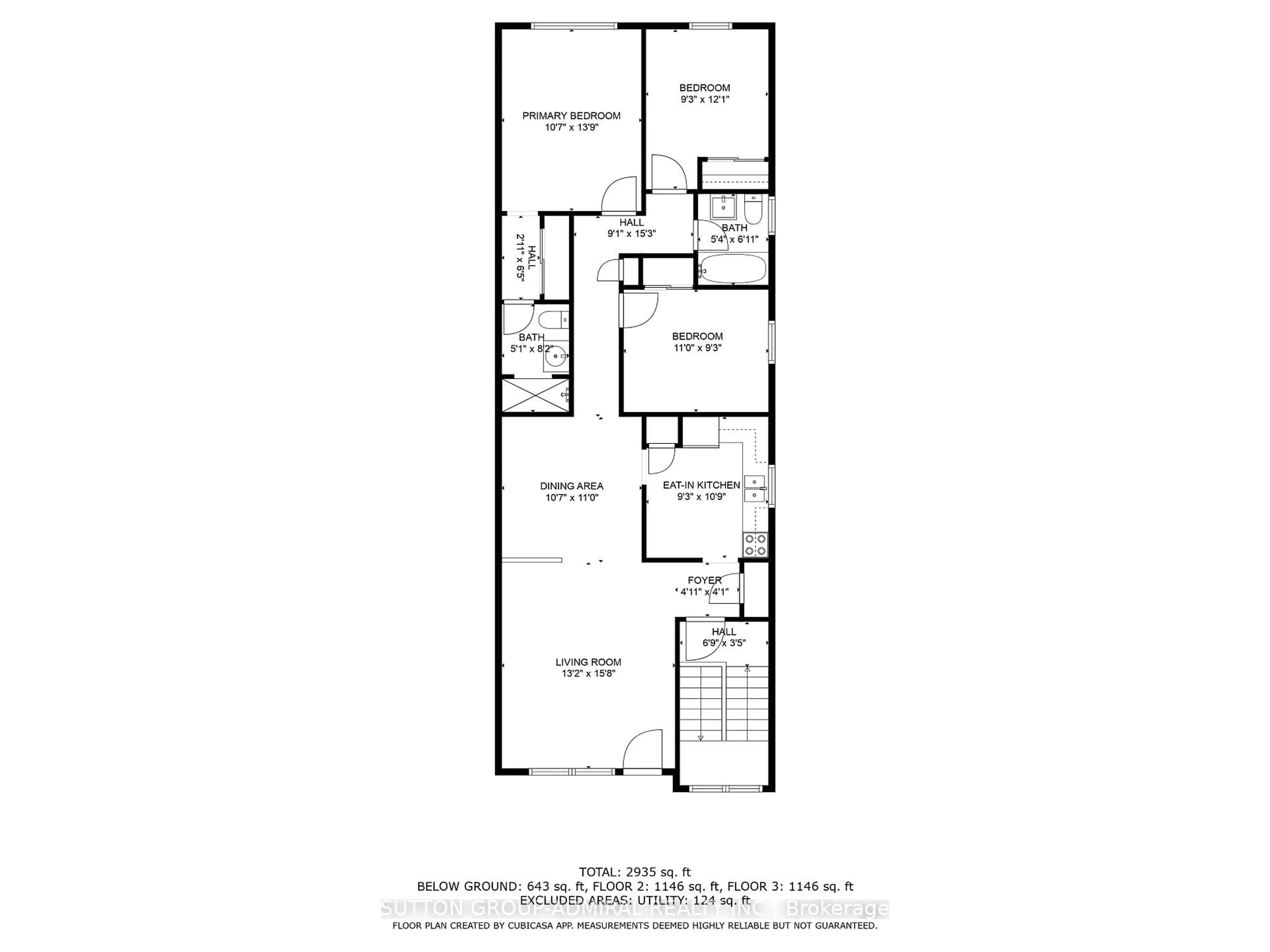 Floor plan for 64 Garthdale Crt, Toronto Ontario M3H 5P9