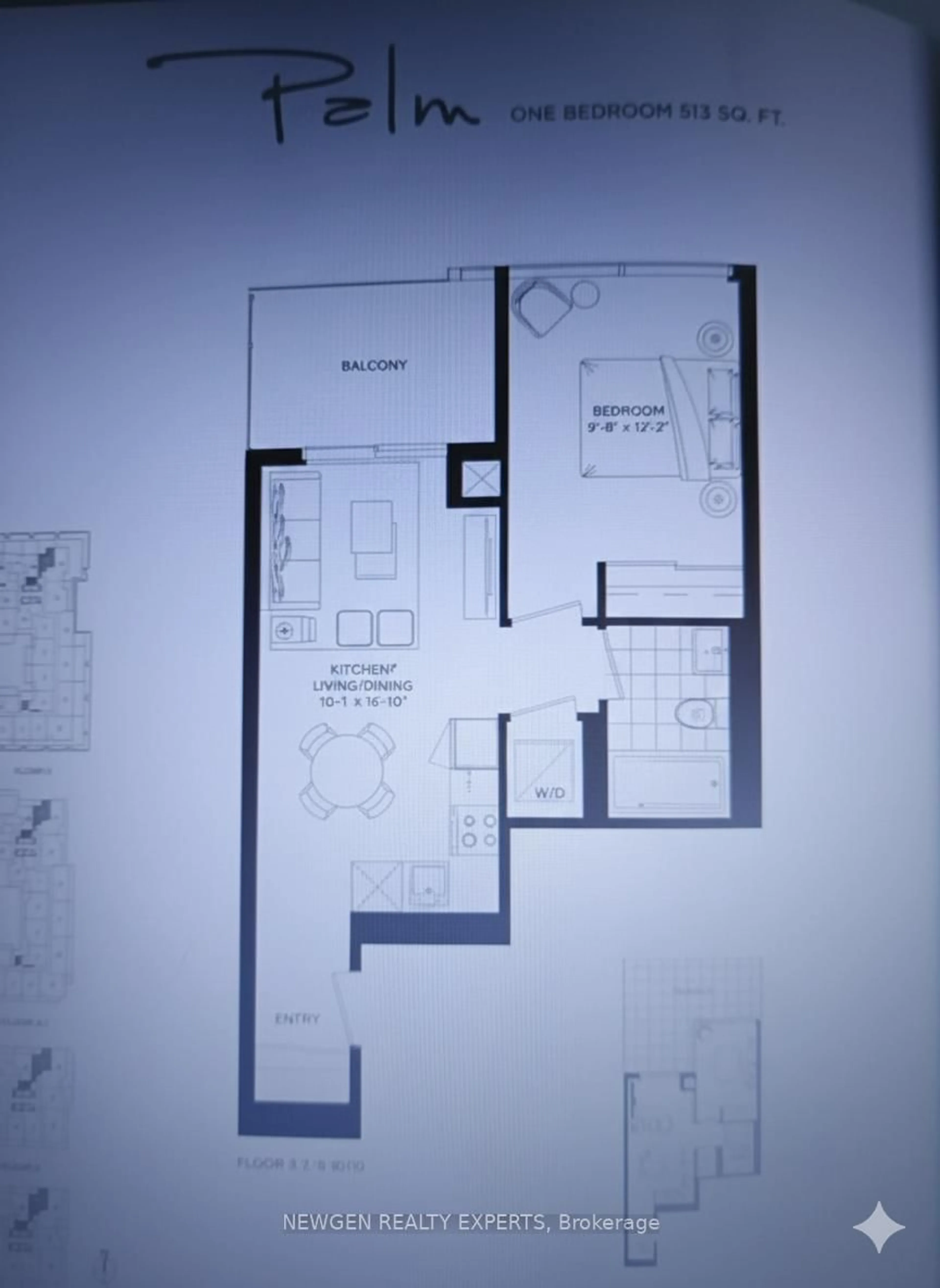 Floor plan for 50 O'Neill Rd #1005, Toronto Ontario M3C 0R1