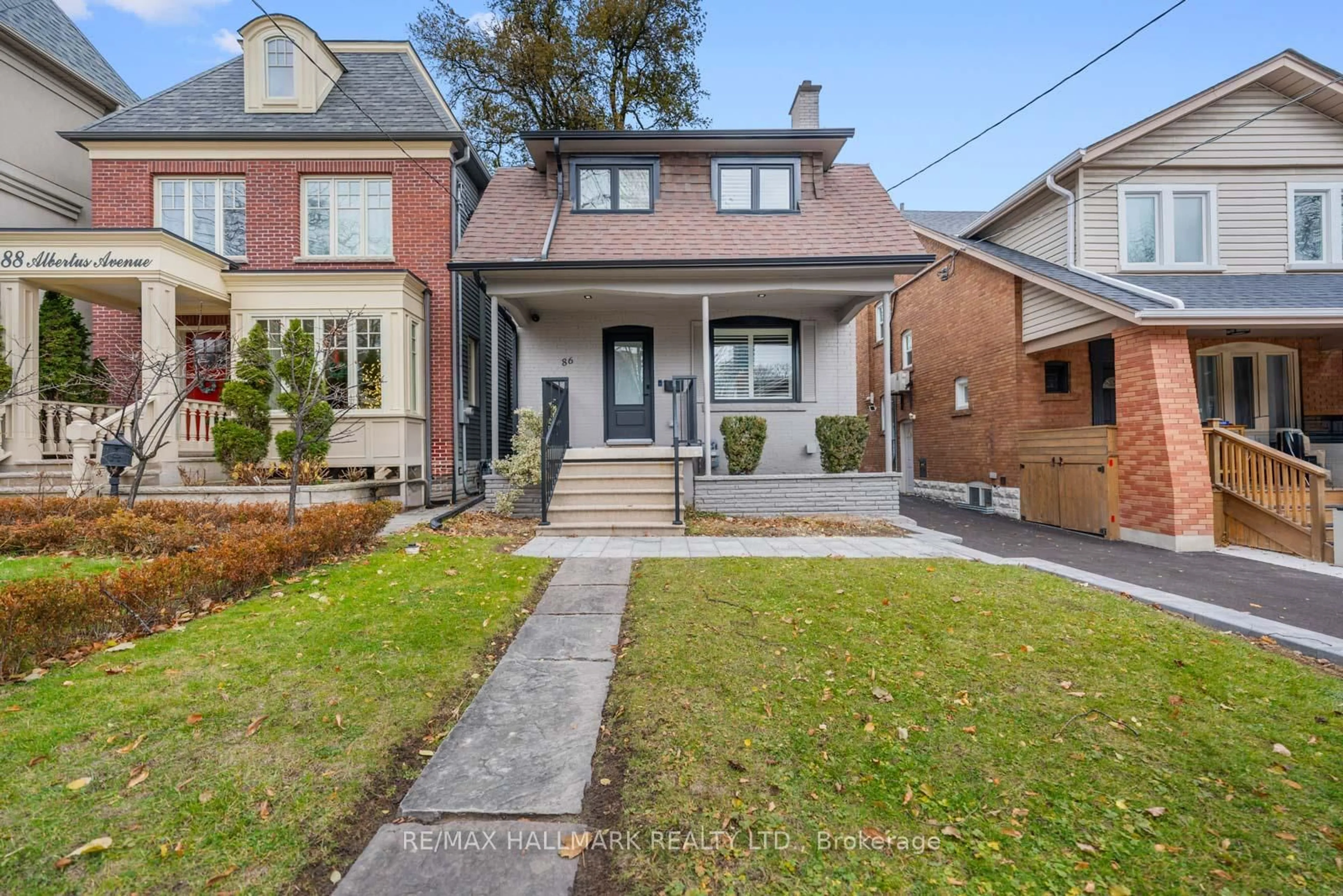Home with brick exterior material, street for 86 Albertus Ave, Toronto Ontario M4R 1J7