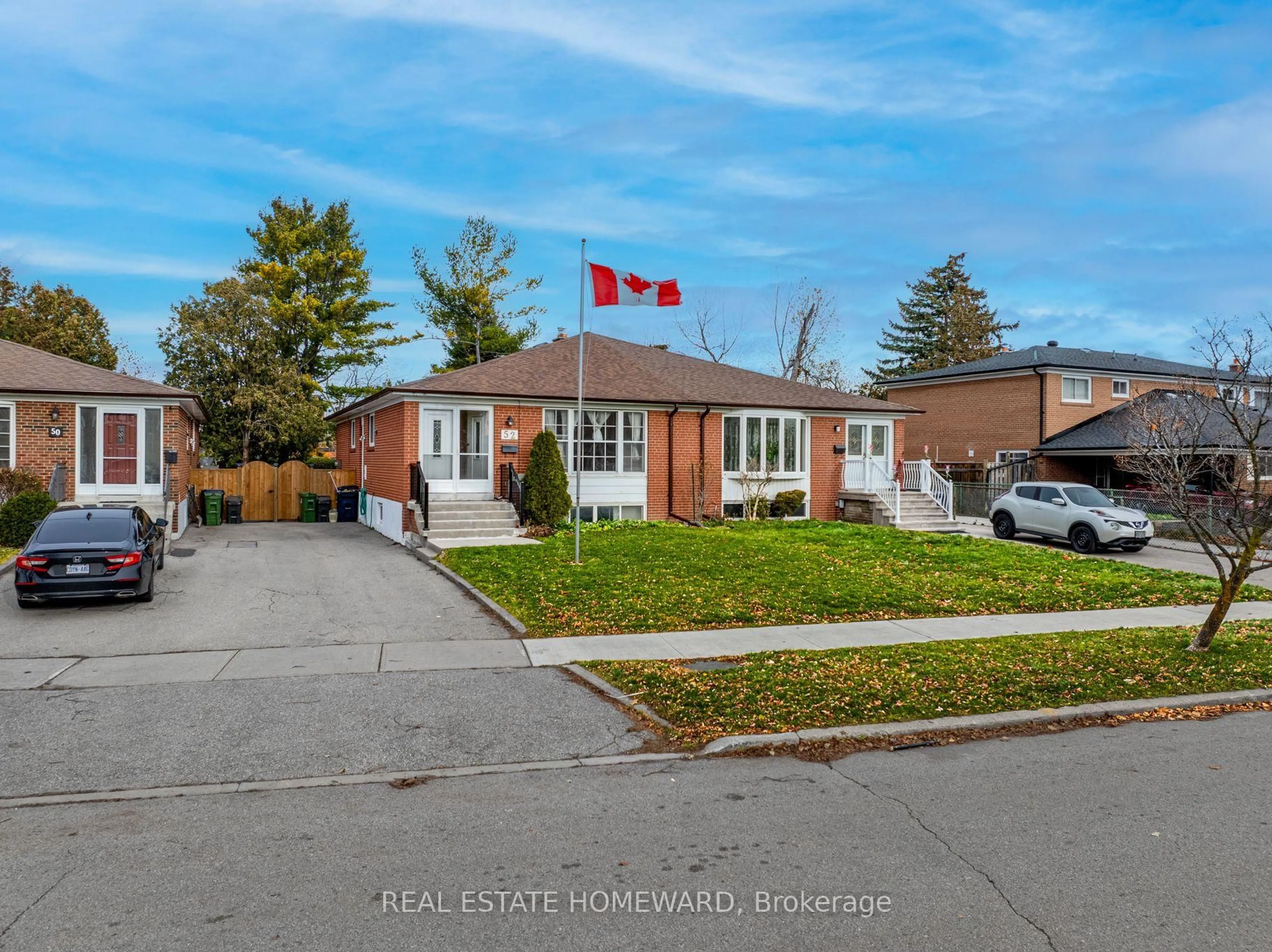 Home with brick exterior material, street for 52 Clydesdale Dr, Toronto Ontario M2J 3N2